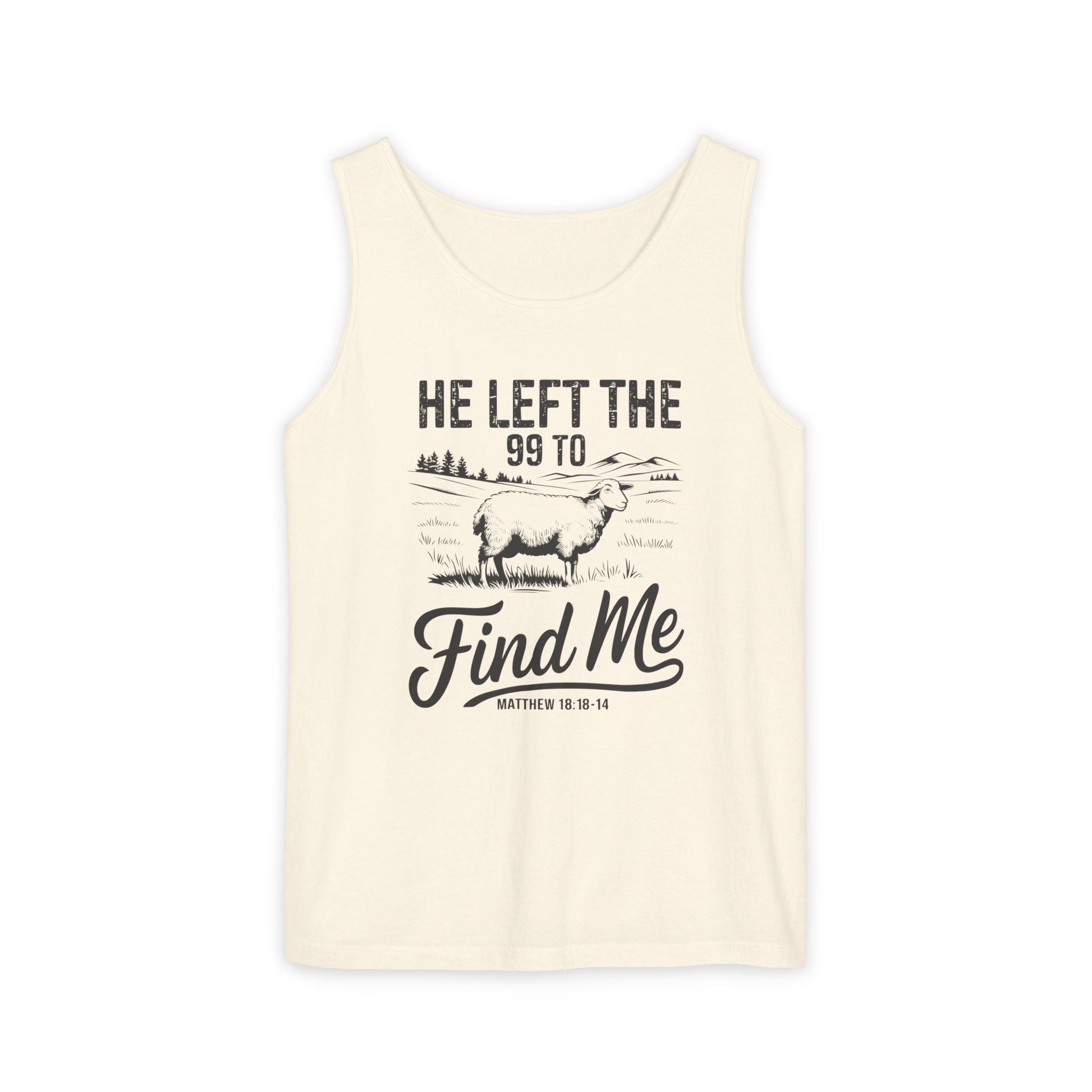 Faith Based Women's Tank Top - He Left The 99 To Find Me | Tank Top by atgodanddesigns