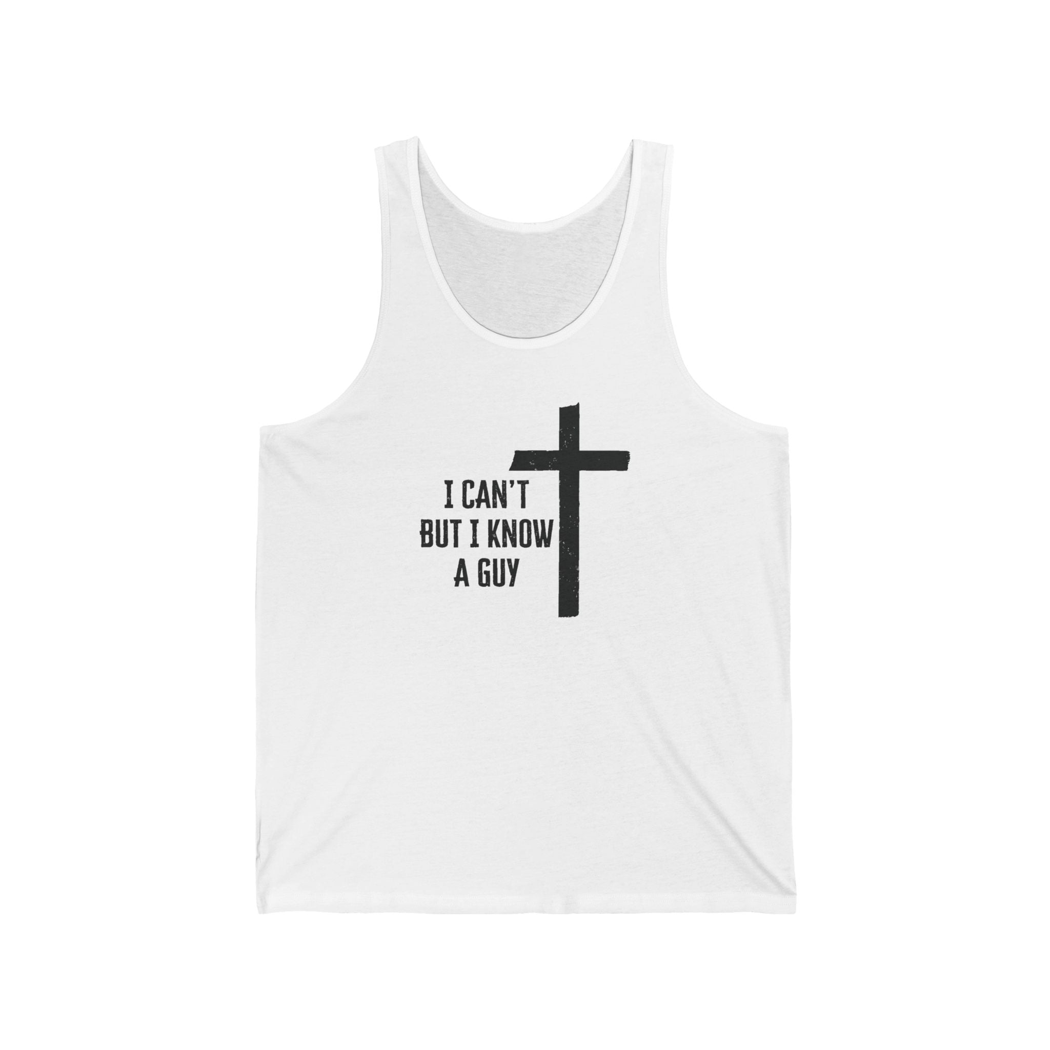 Faith Based Women's Tank Top - I Can't But I Know a Guy | Tank Top by atgodanddesigns