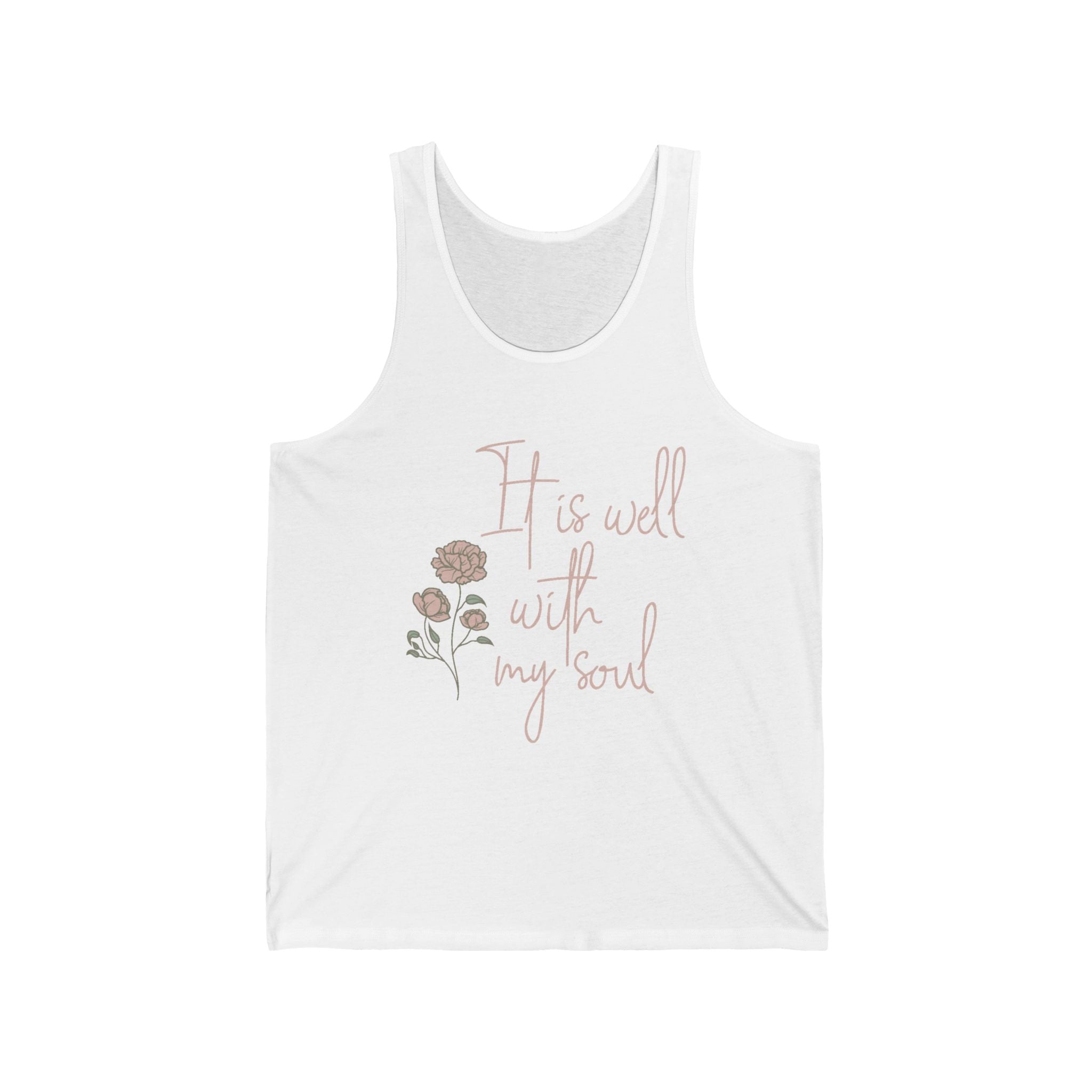 Faith Based Women's Tank Top - It Is Well With My Soul | Tank Top by atgodanddesigns