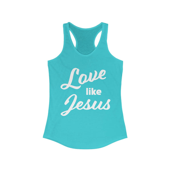Faith Based Women's Tank Top - Love Like Jesus | Tank Top by atgodanddesigns