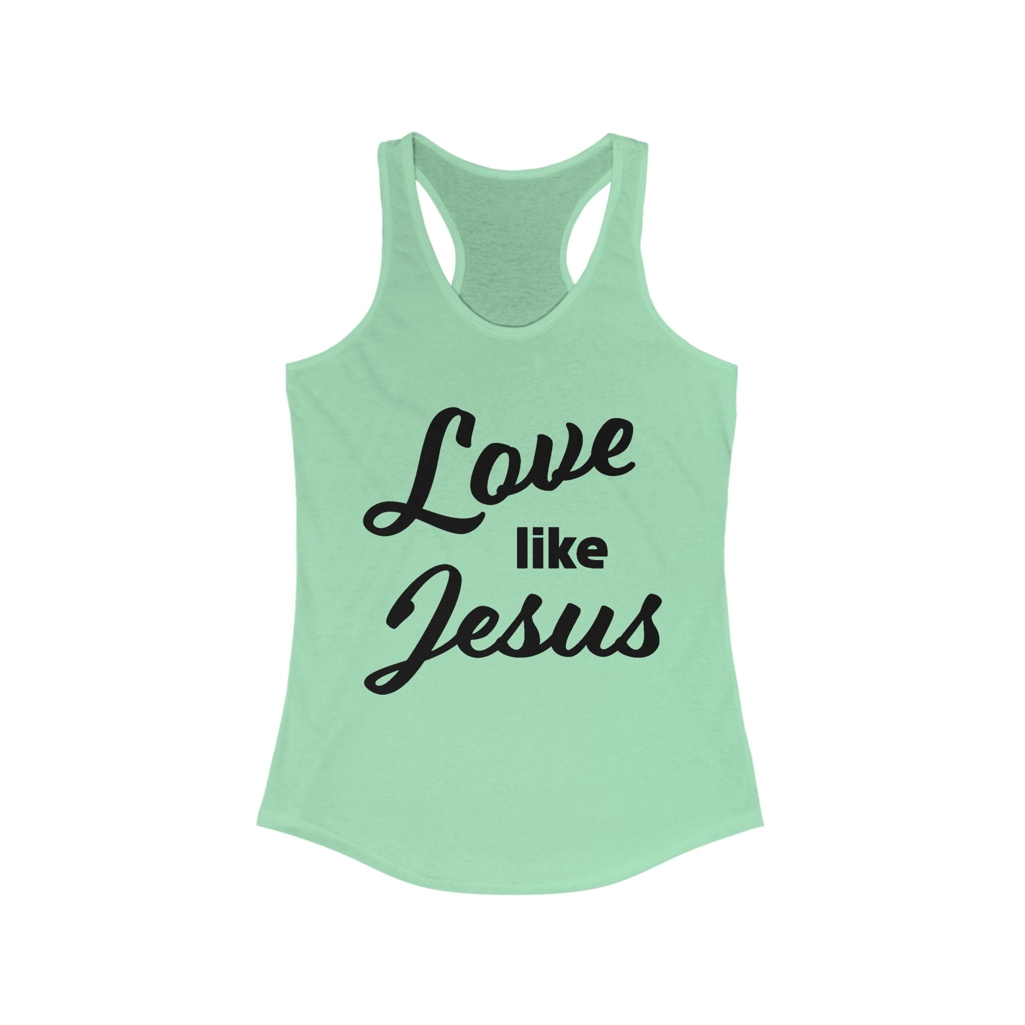 Faith Based Women's Tank Top - Love Like Jesus | Tank Top by atgodanddesigns