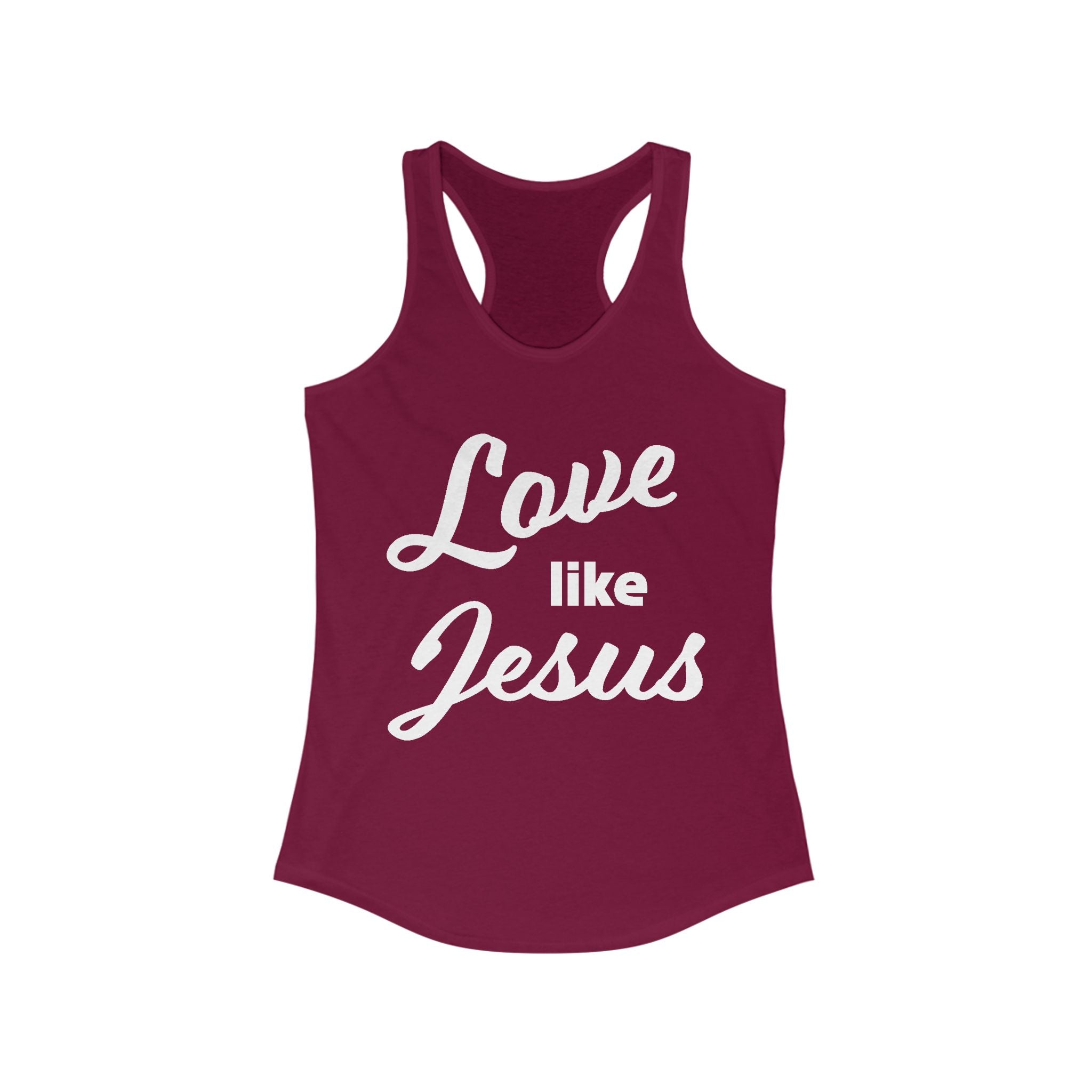 Faith Based Women's Tank Top - Love Like Jesus | Tank Top by atgodanddesigns