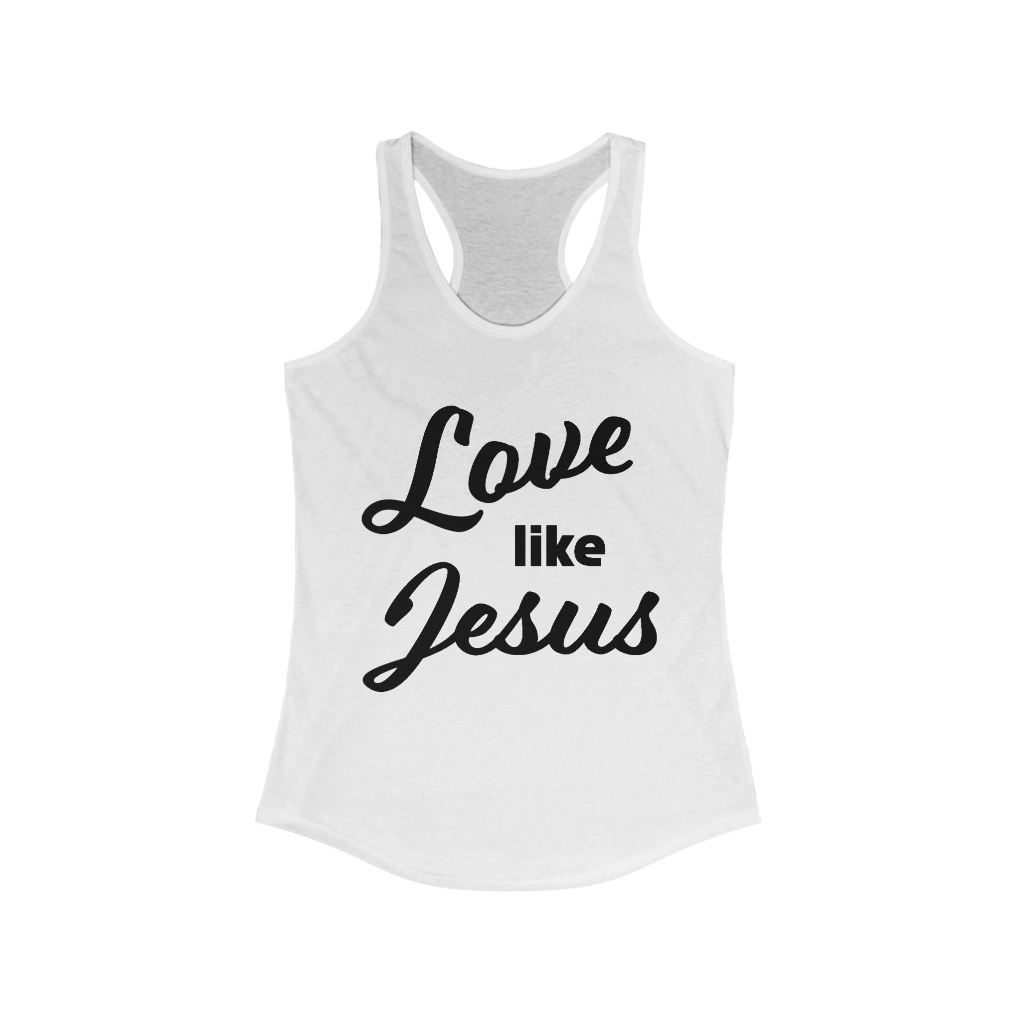 Faith Based Women's Tank Top - Love Like Jesus | Tank Top by atgodanddesigns