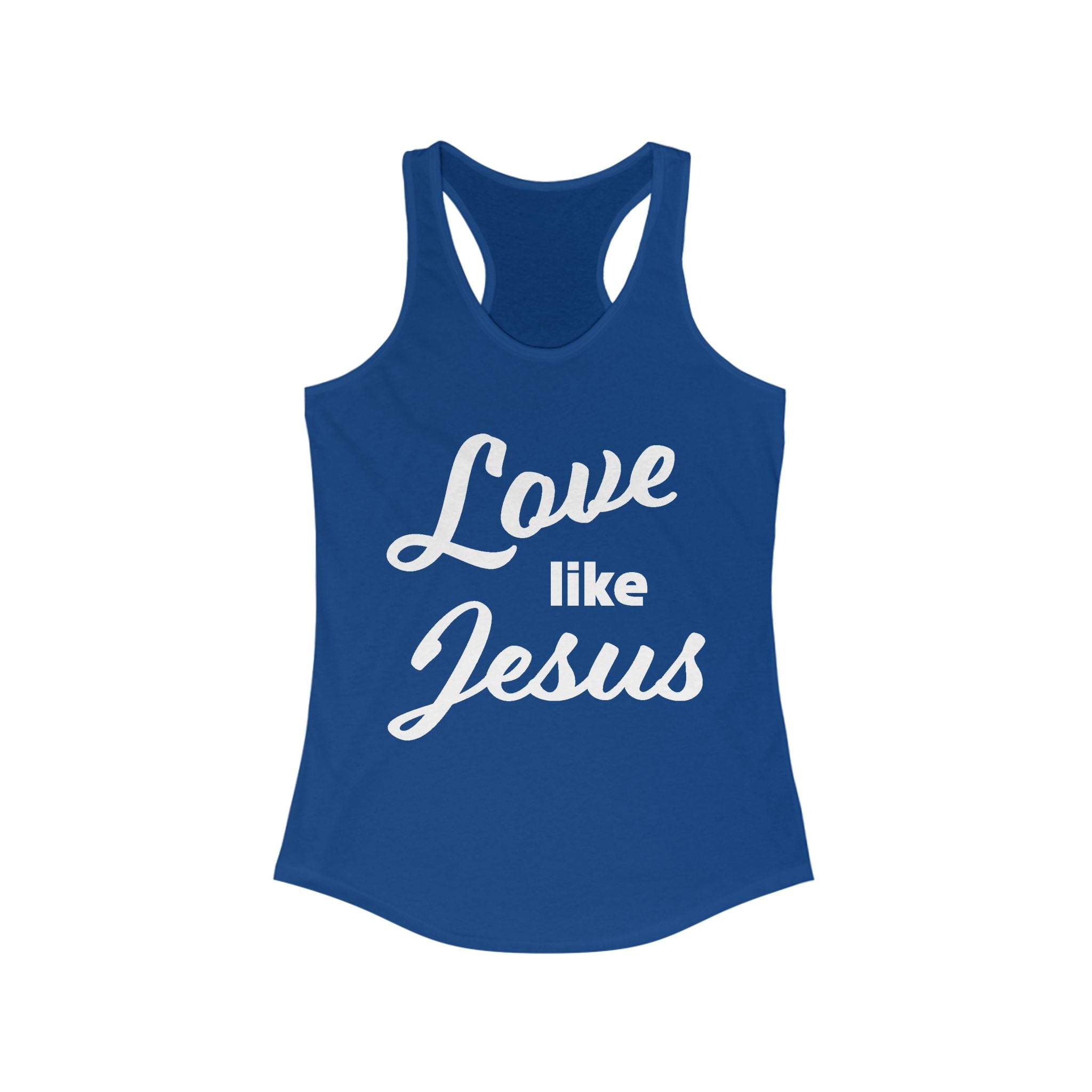 Faith Based Women's Tank Top - Love Like Jesus | Tank Top by atgodanddesigns