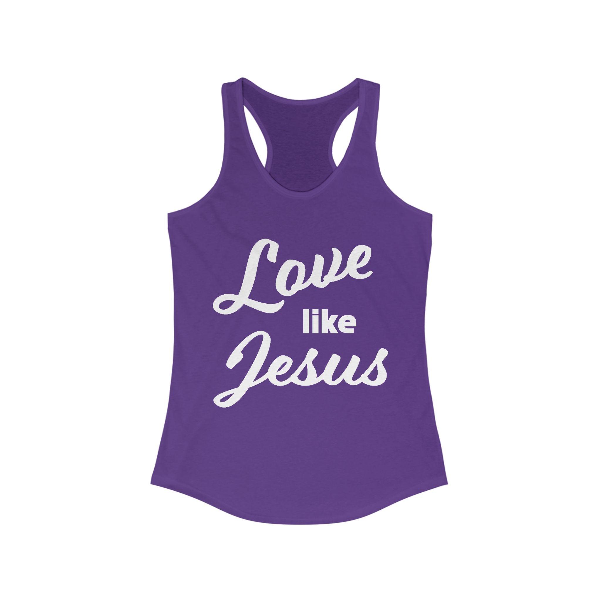 Faith Based Women's Tank Top - Love Like Jesus | Tank Top by atgodanddesigns