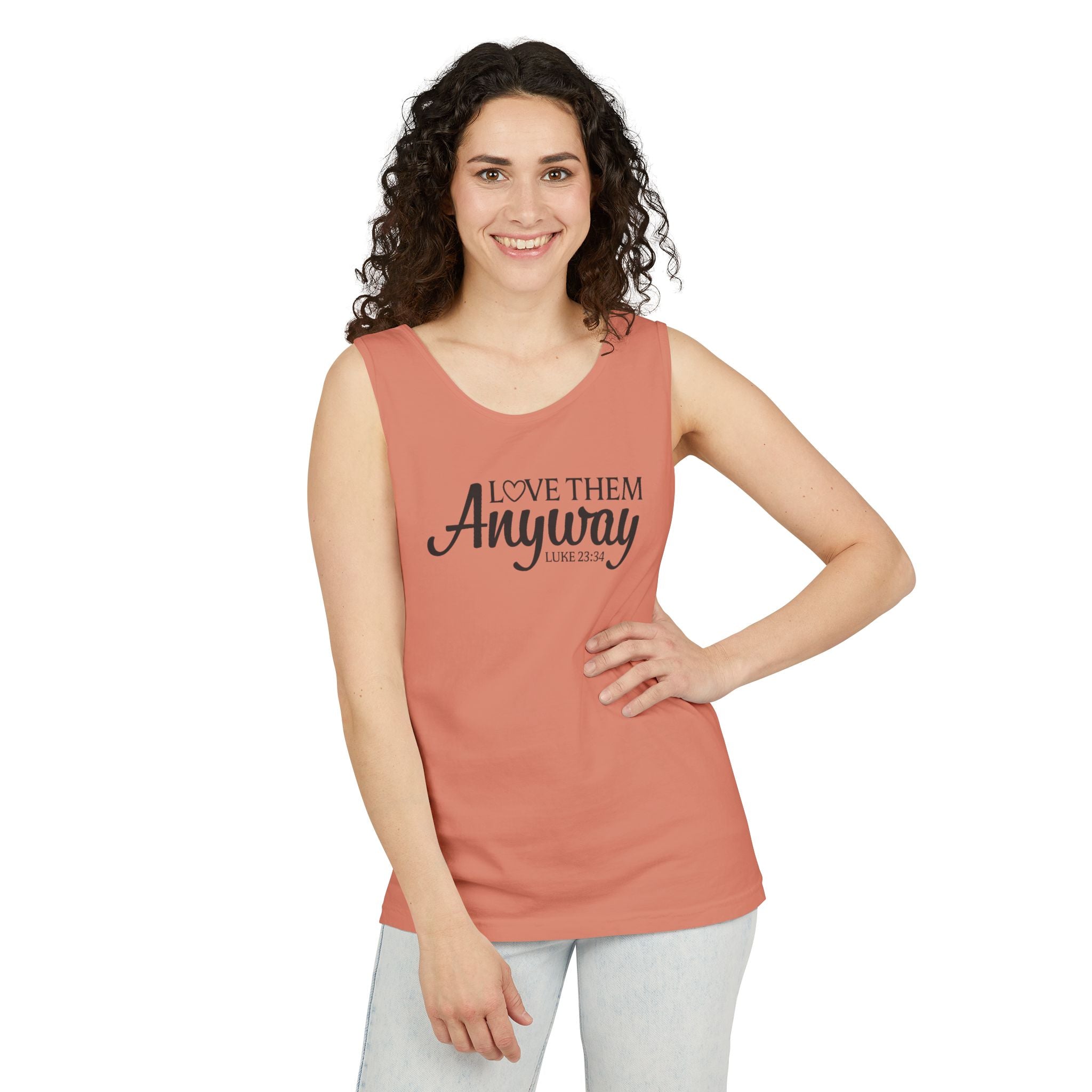 Faith Based Women's Tank Top - Love Them Anyway | Tank Top by atgodanddesigns
