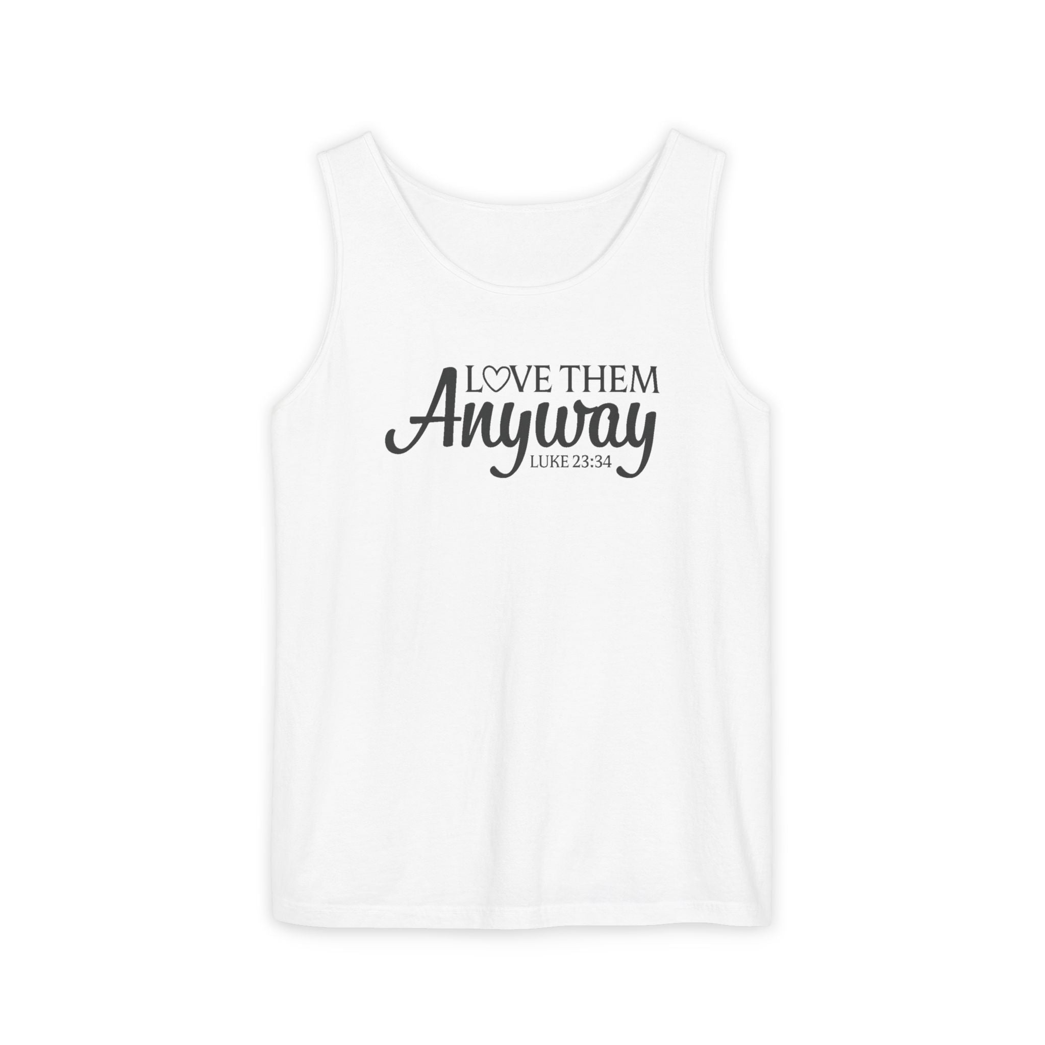 Faith Based Women's Tank Top - Love Them Anyway | Tank Top by atgodanddesigns