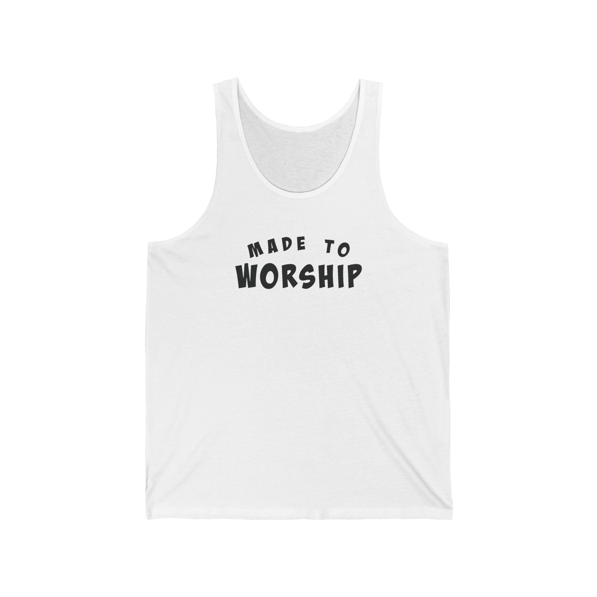 Faith Based Women's Tank Top - Made to Worship | Tank Top by atgodanddesigns