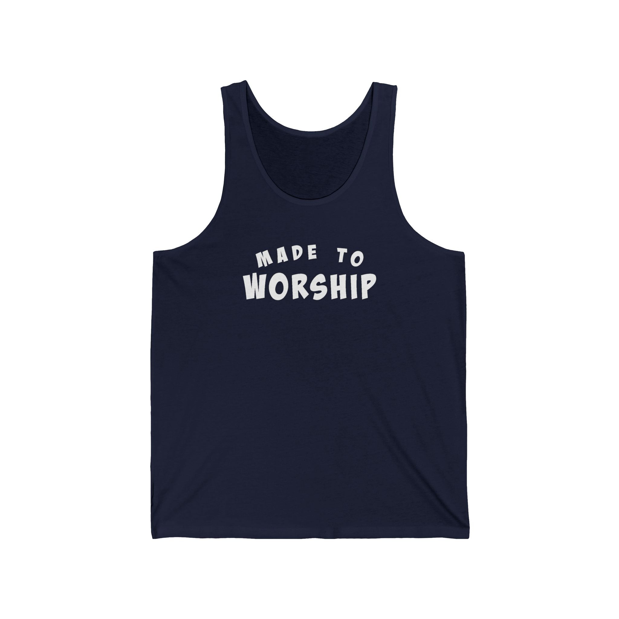 Faith Based Women's Tank Top - Made to Worship | Tank Top by atgodanddesigns