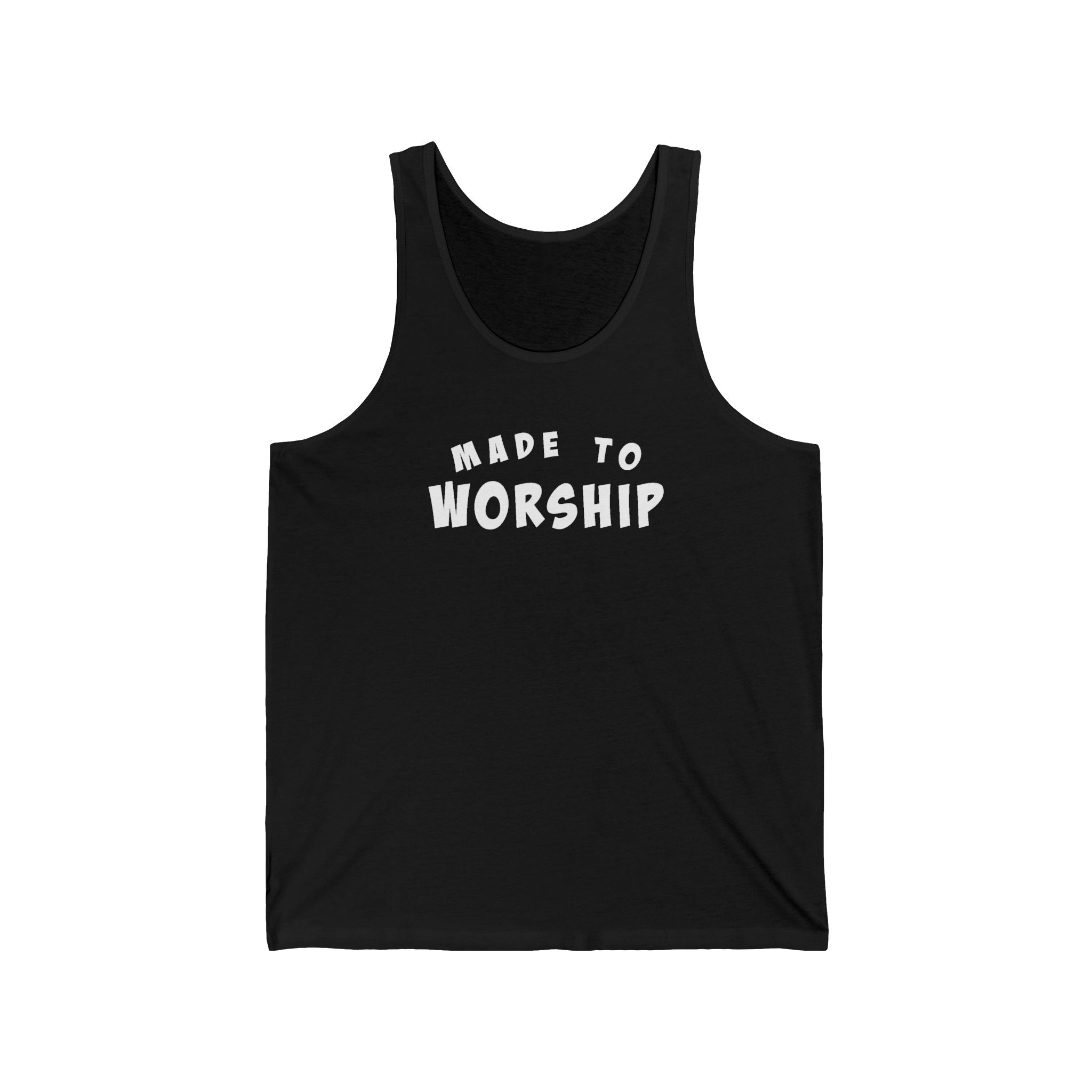 Faith Based Women's Tank Top - Made to Worship | Tank Top by atgodanddesigns