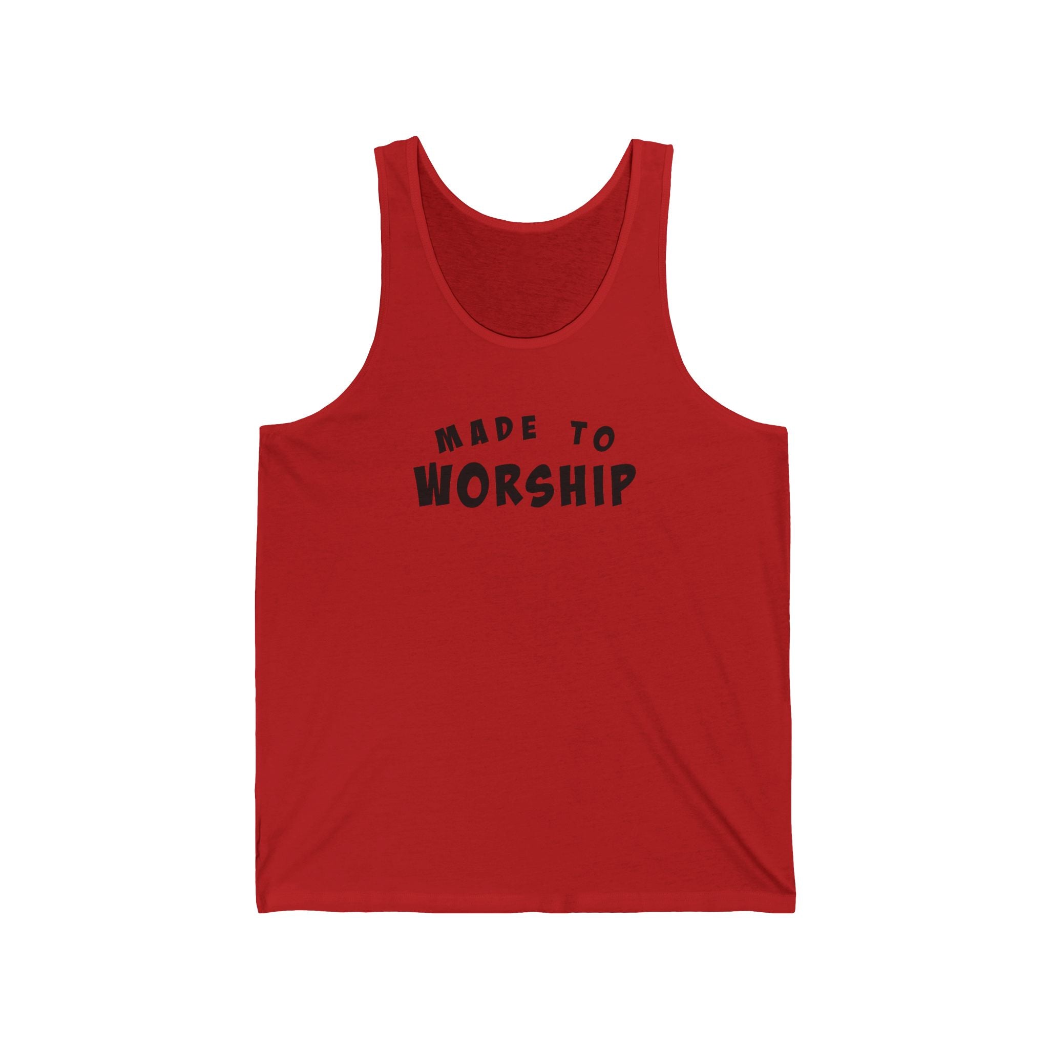 Faith Based Women's Tank Top - Made to Worship | Tank Top by atgodanddesigns