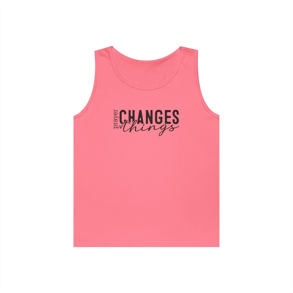 Faith Based Women's Tank Top - Pray Changes Things | Tank Top by atgodanddesigns