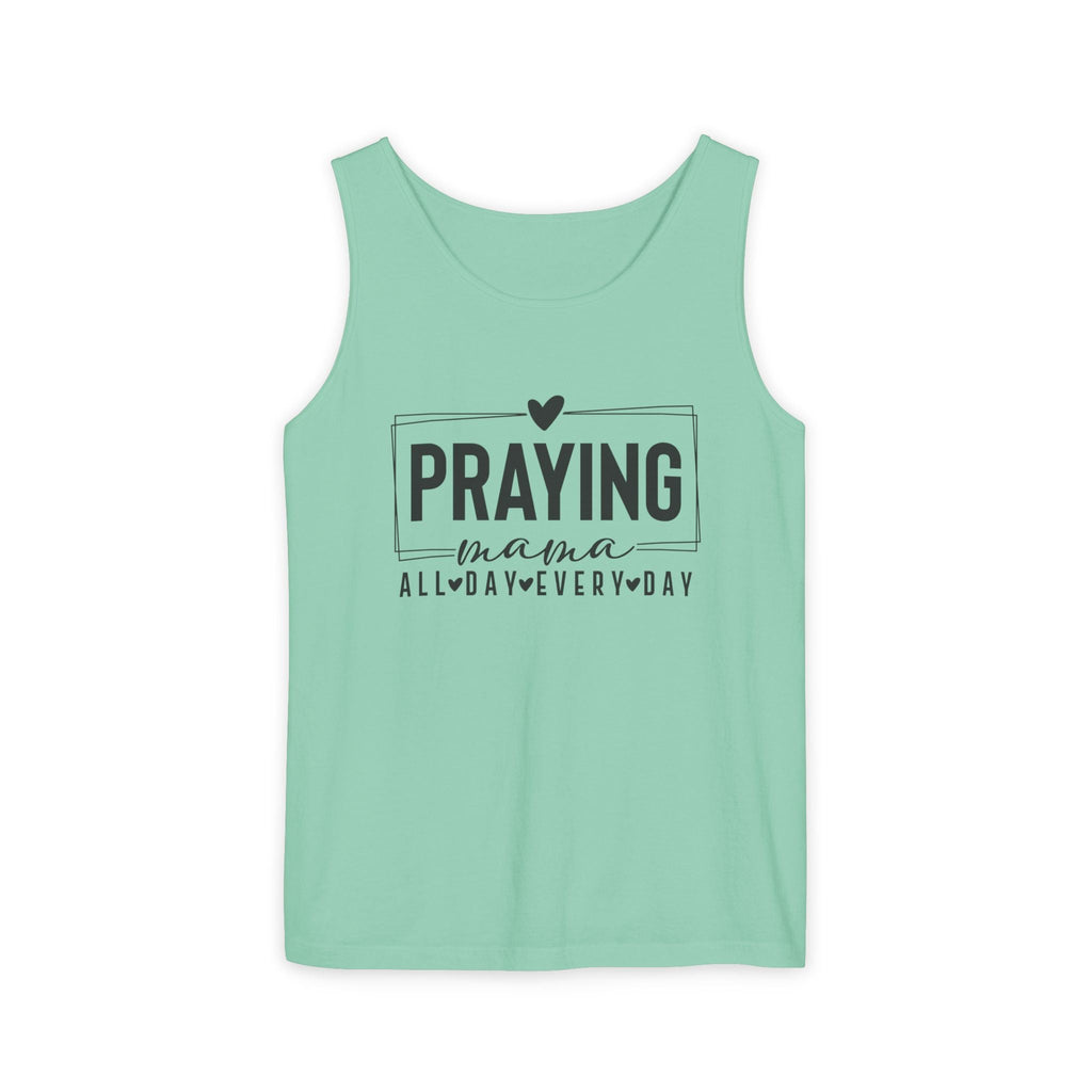 Faith Based Women's Tank Top - Praying Mama All Day Every Day | Tank Top by atgodanddesigns