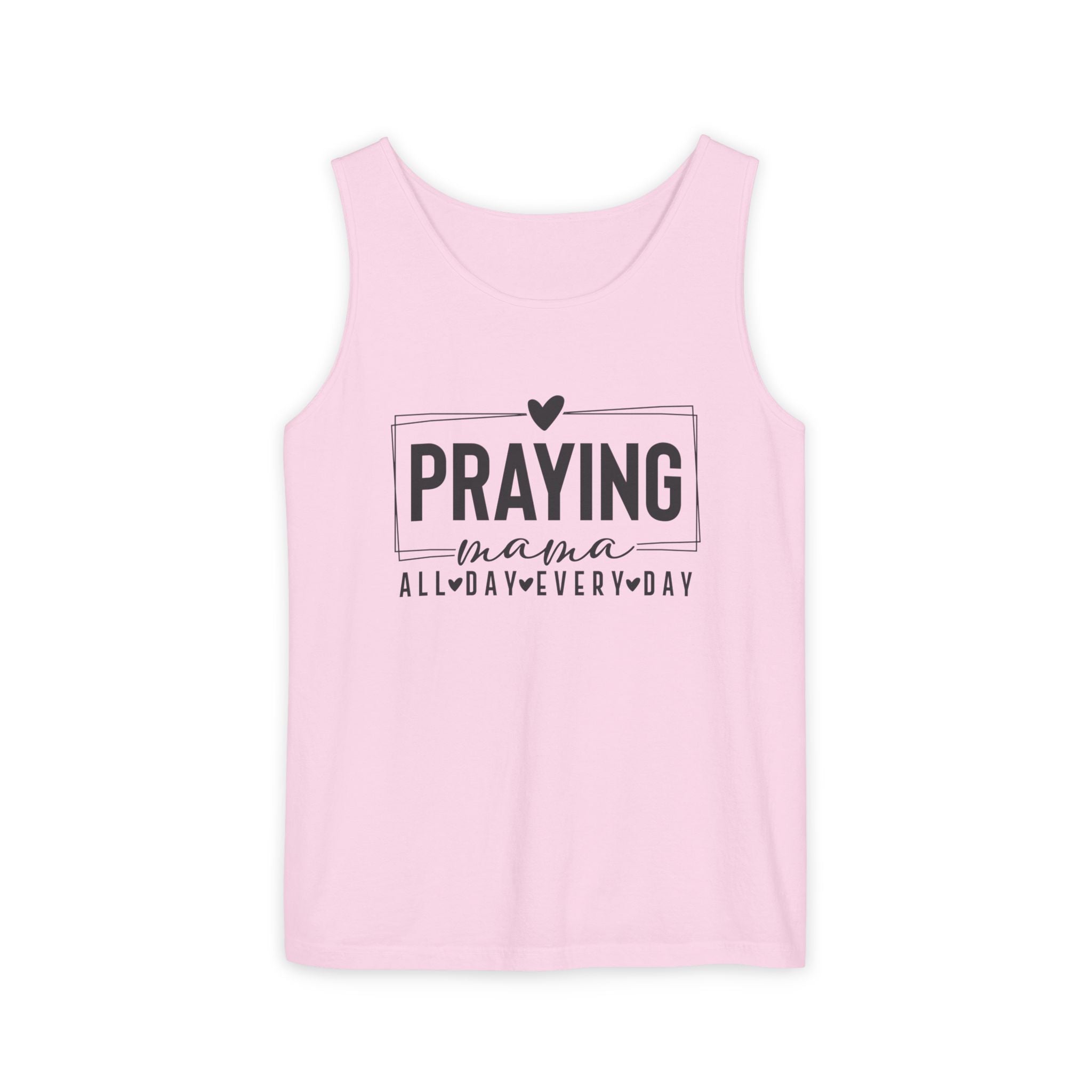 Faith Based Women's Tank Top - Praying Mama All Day Every Day | Tank Top by atgodanddesigns