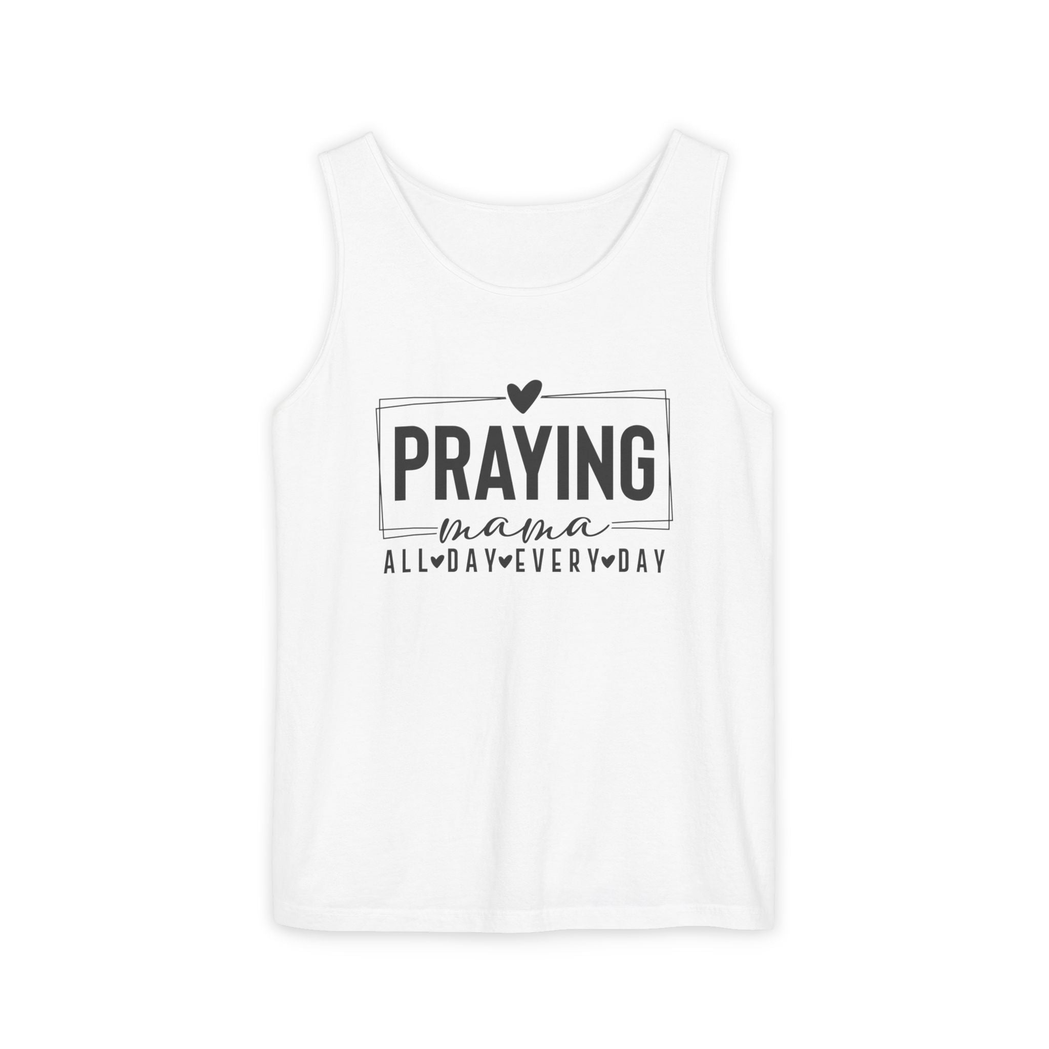 Faith Based Women's Tank Top - Praying Mama All Day Every Day | Tank Top by atgodanddesigns