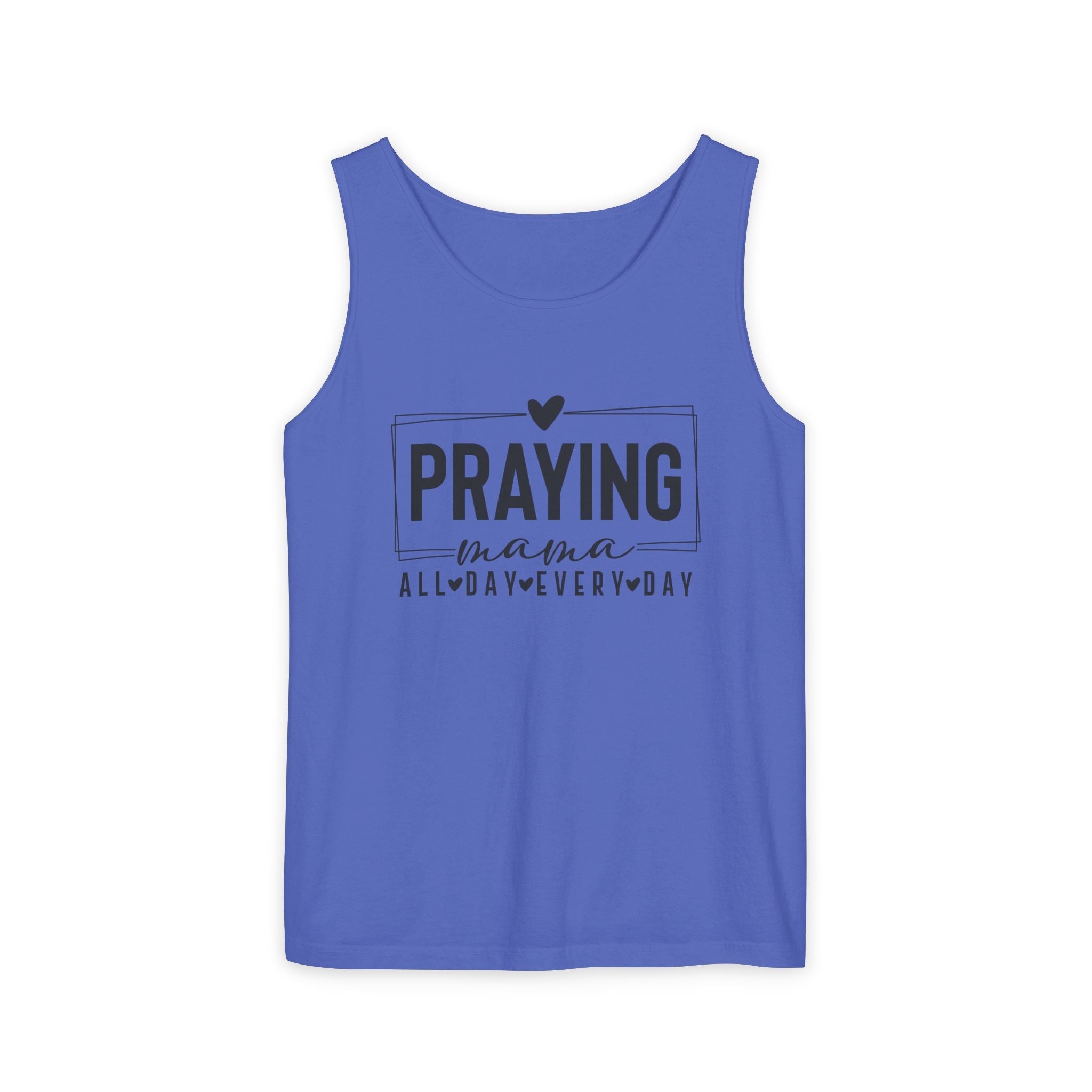 Faith Based Women's Tank Top - Praying Mama All Day Every Day | Tank Top by atgodanddesigns