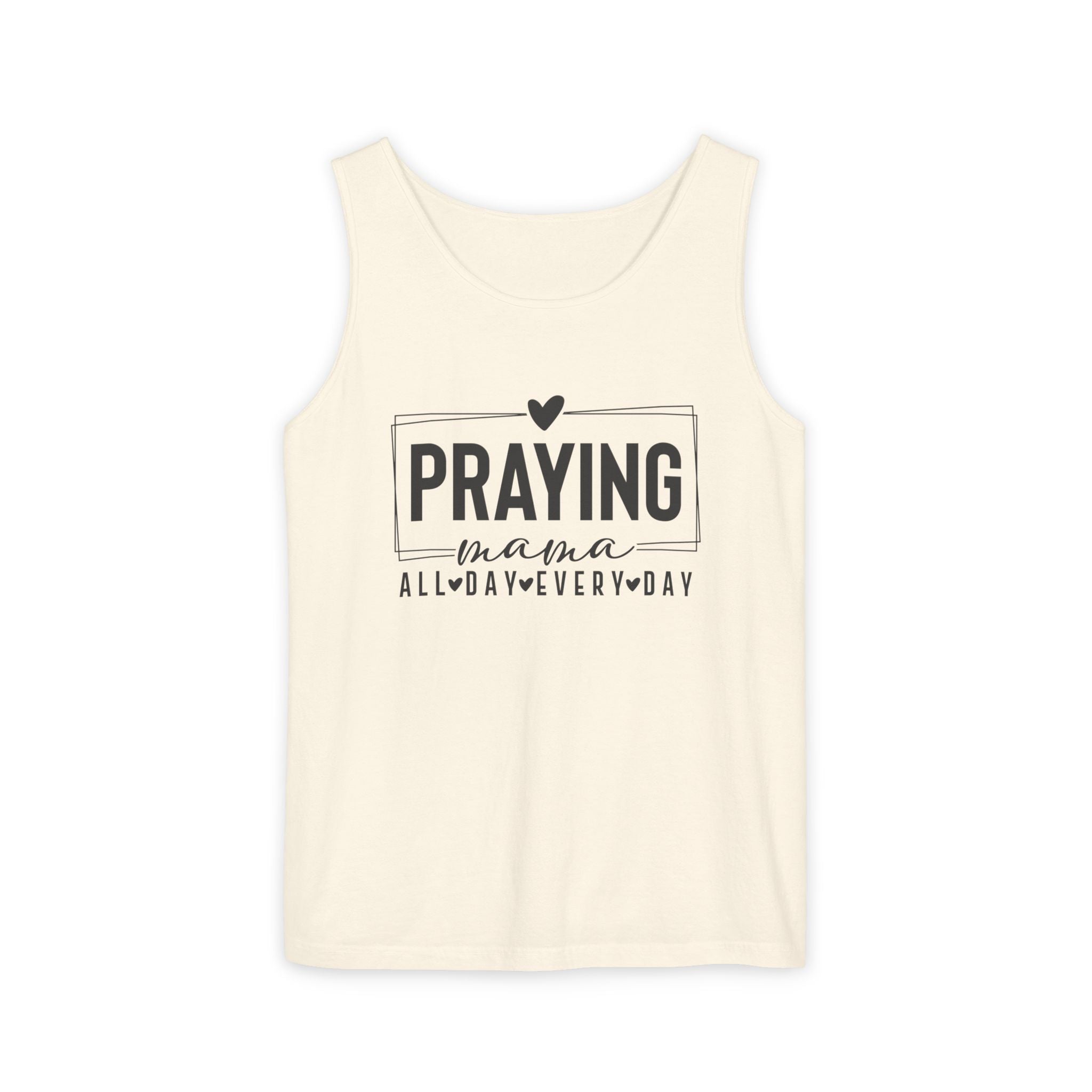 Faith Based Women's Tank Top - Praying Mama All Day Every Day | Tank Top by atgodanddesigns