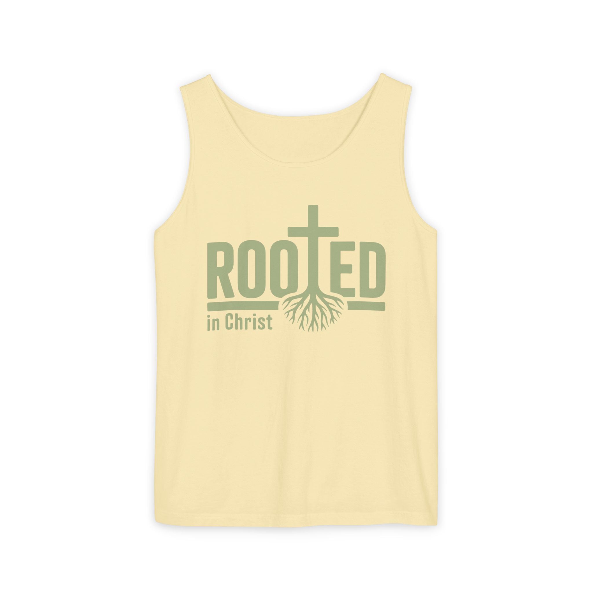 Faith Based Women's Tank Top - "Rooted in Christ" | Tank Top by atgodanddesigns
