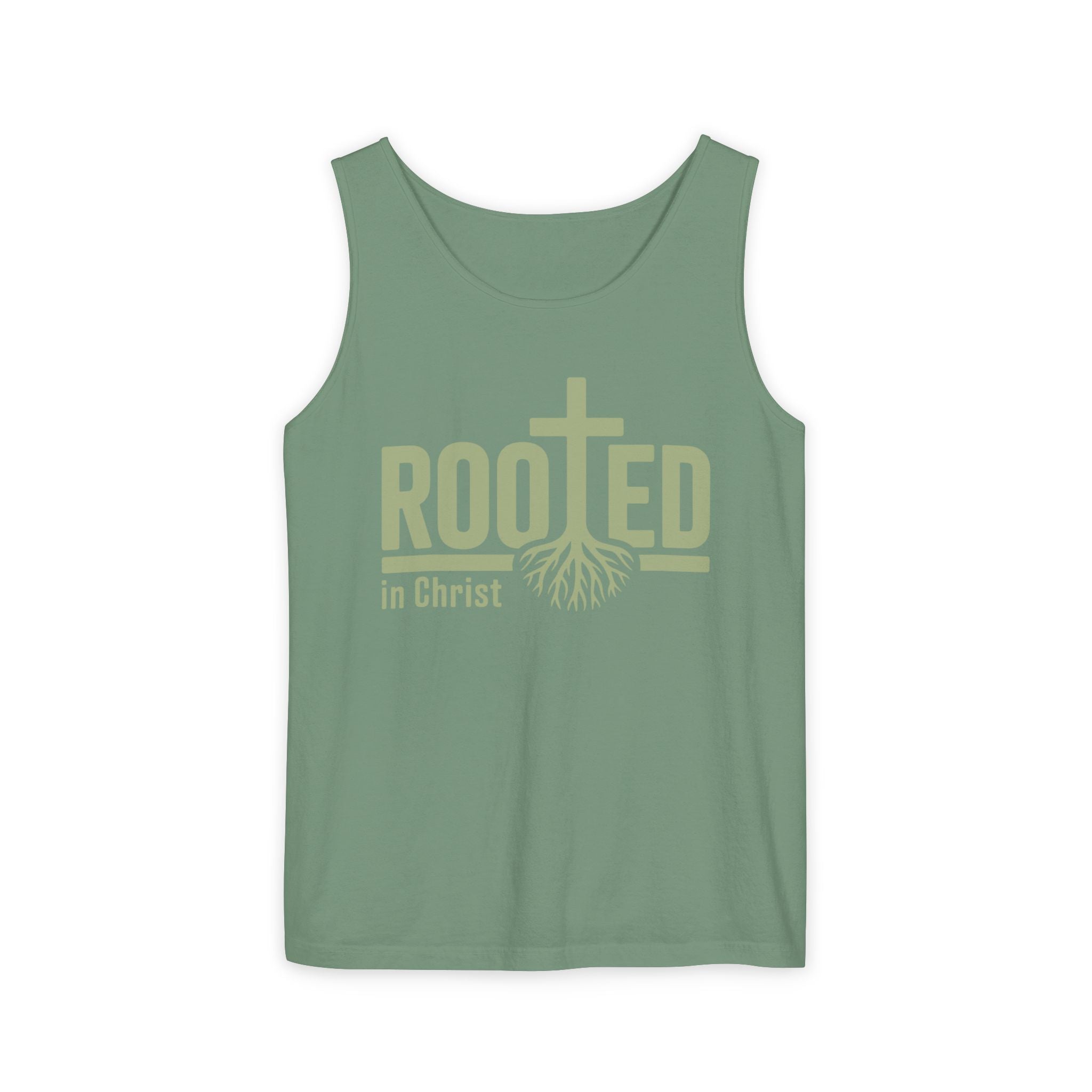 Faith Based Women's Tank Top - "Rooted in Christ" | Tank Top by atgodanddesigns