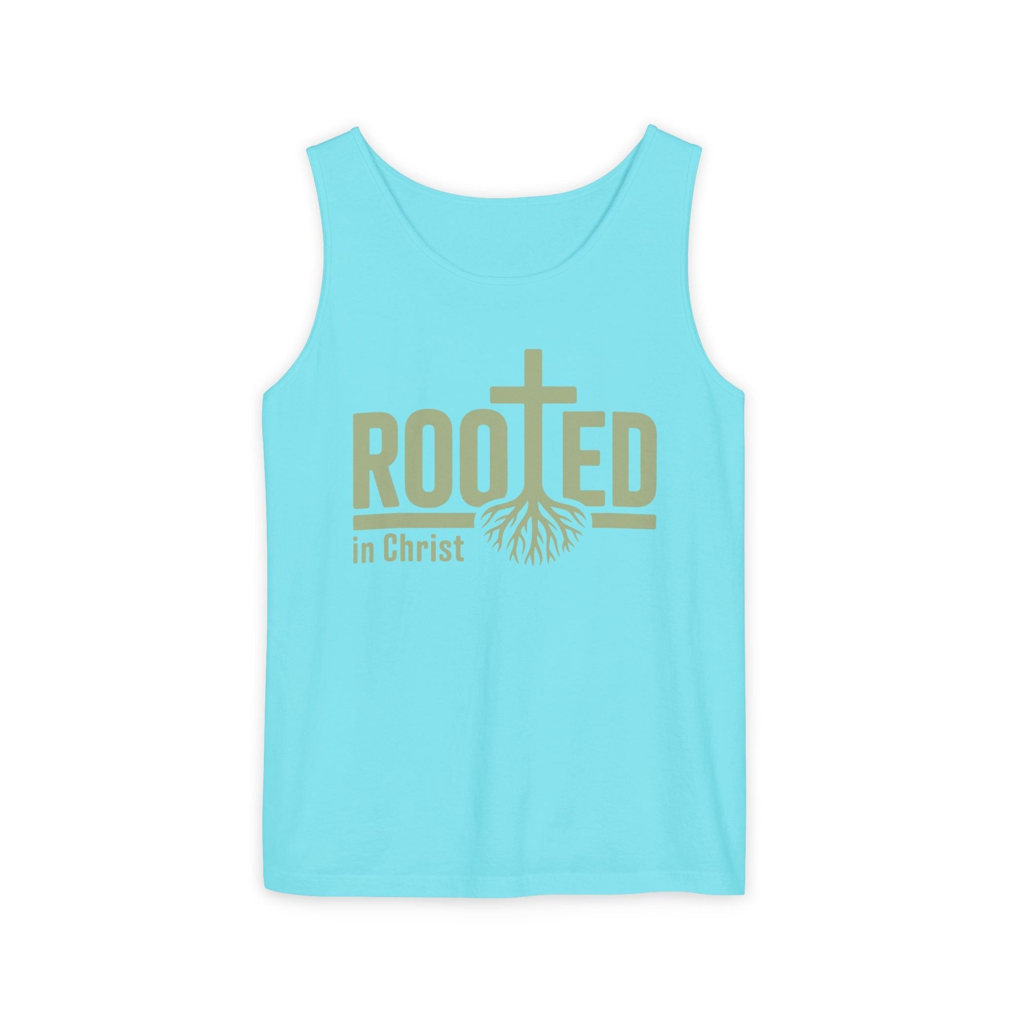 Faith Based Women's Tank Top - "Rooted in Christ" | Tank Top by atgodanddesigns