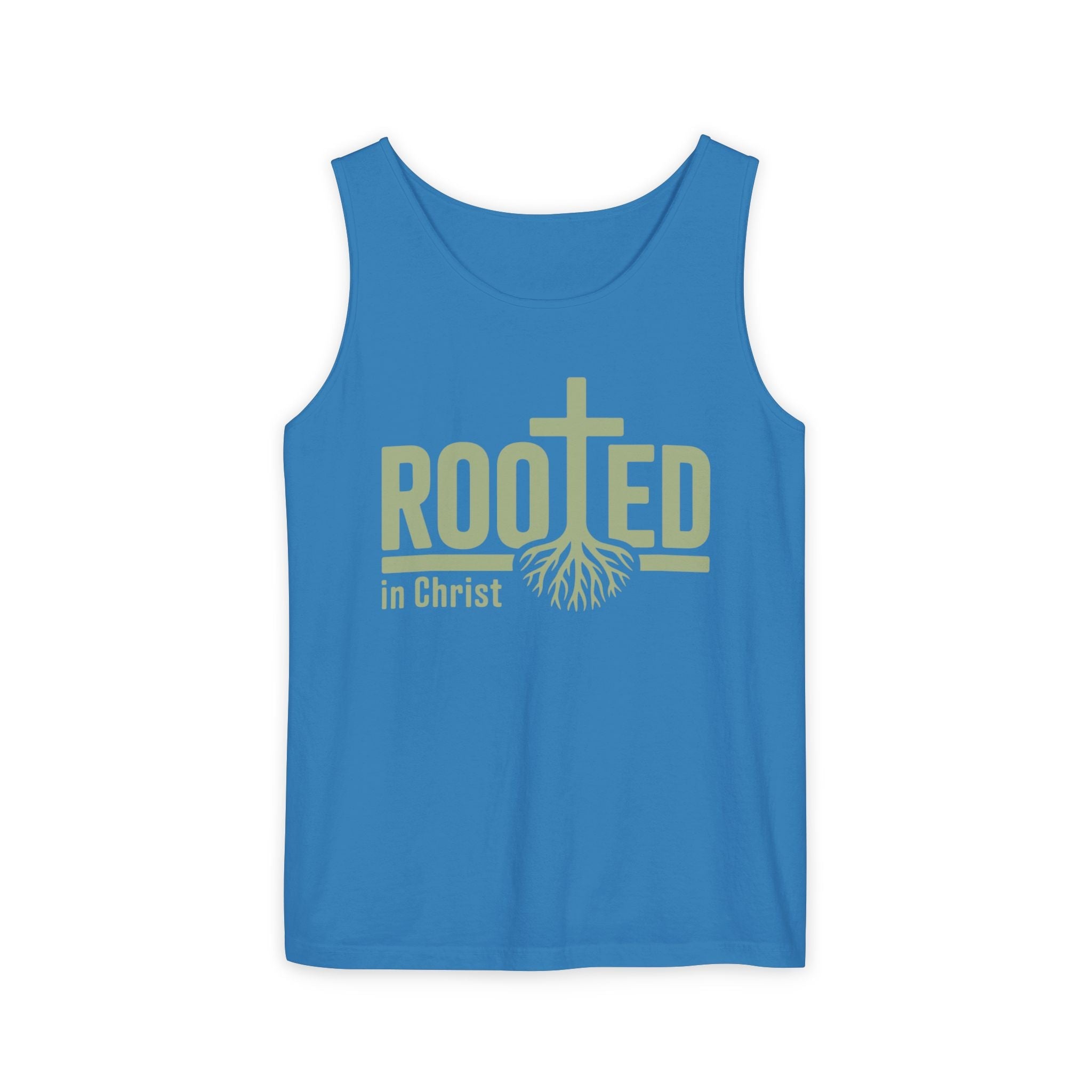 Faith Based Women's Tank Top - "Rooted in Christ" | Tank Top by atgodanddesigns