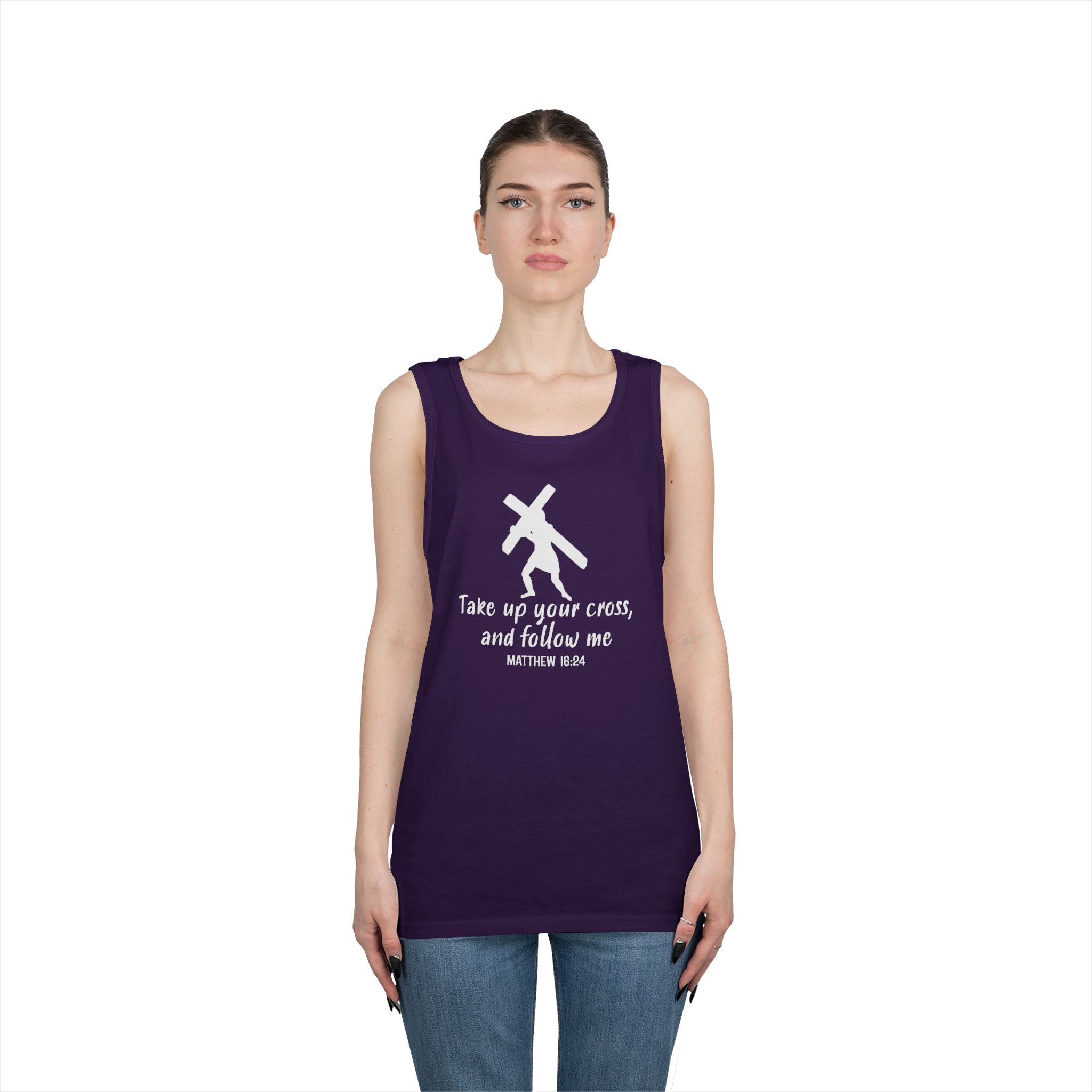 Faith Based Women's Tank Top - Take Up Your Cross | Tank Top by atgodanddesigns