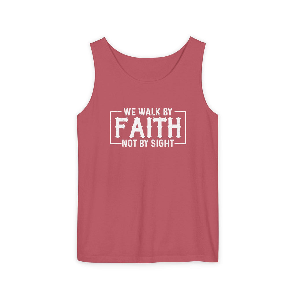Faith Based Women's Tank Top - We Walk By FAITH Not By Sight | Tank Top by atgodanddesigns