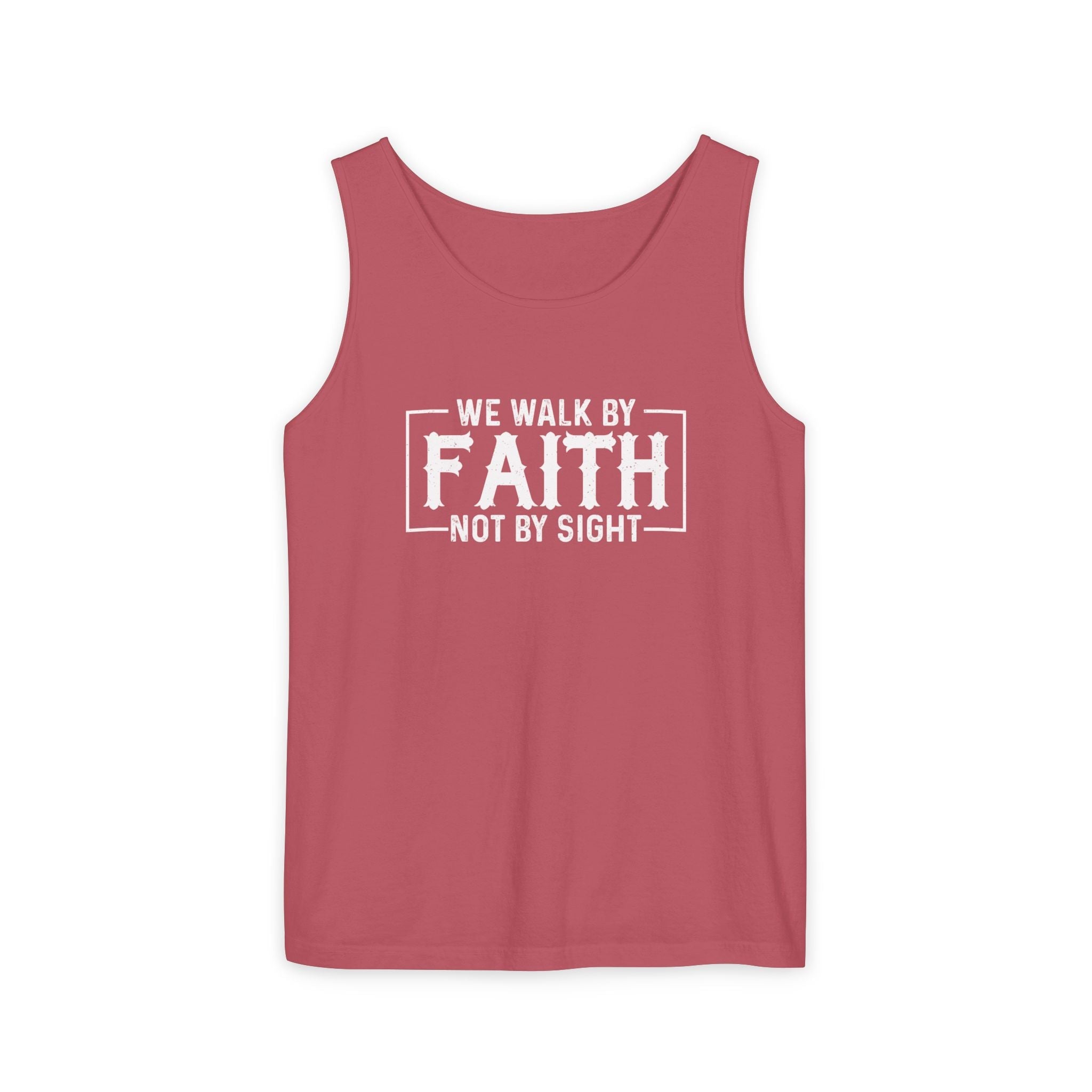 Faith Based Women's Tank Top - We Walk By FAITH Not By Sight | Tank Top by atgodanddesigns