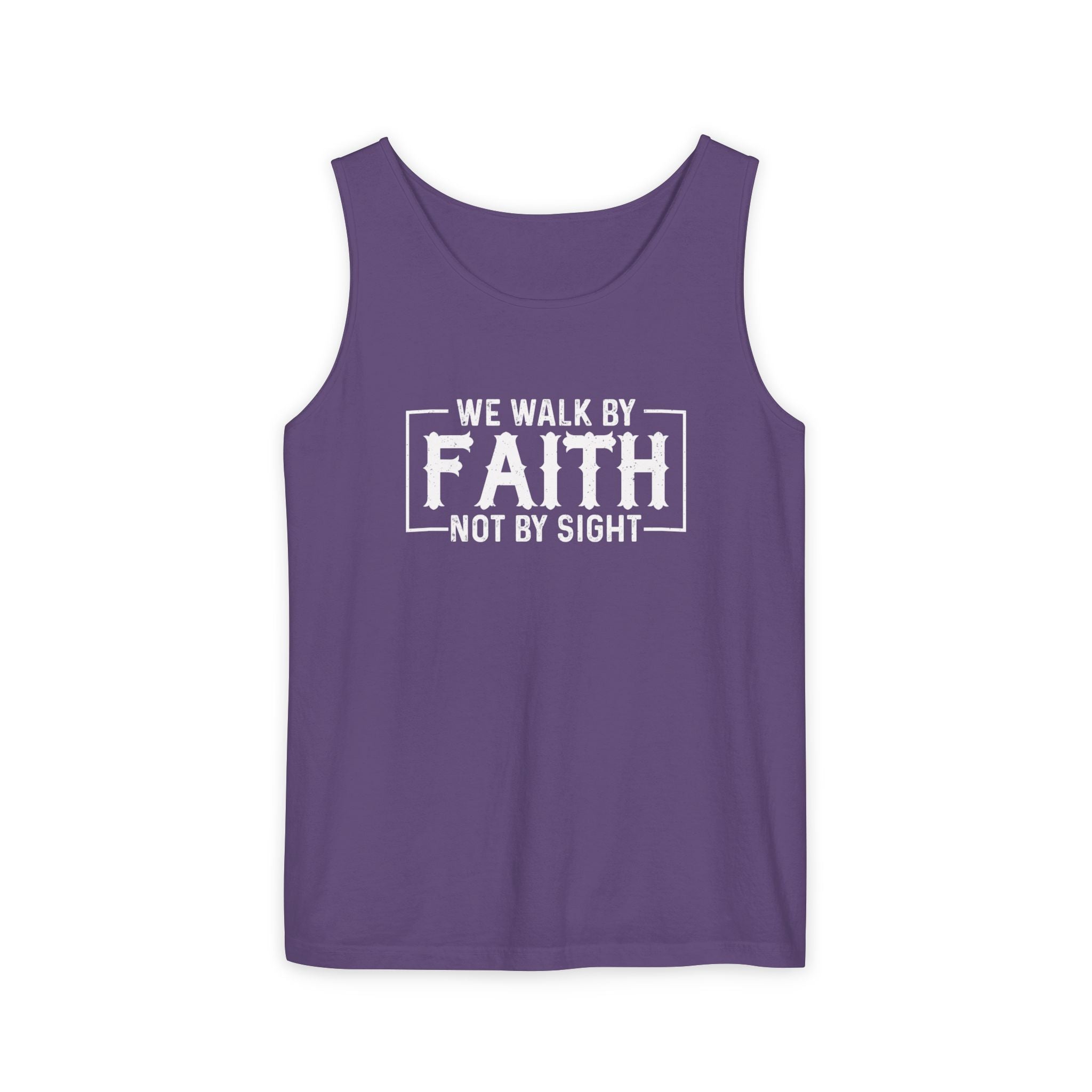 Faith Based Women's Tank Top - We Walk By FAITH Not By Sight | Tank Top by atgodanddesigns