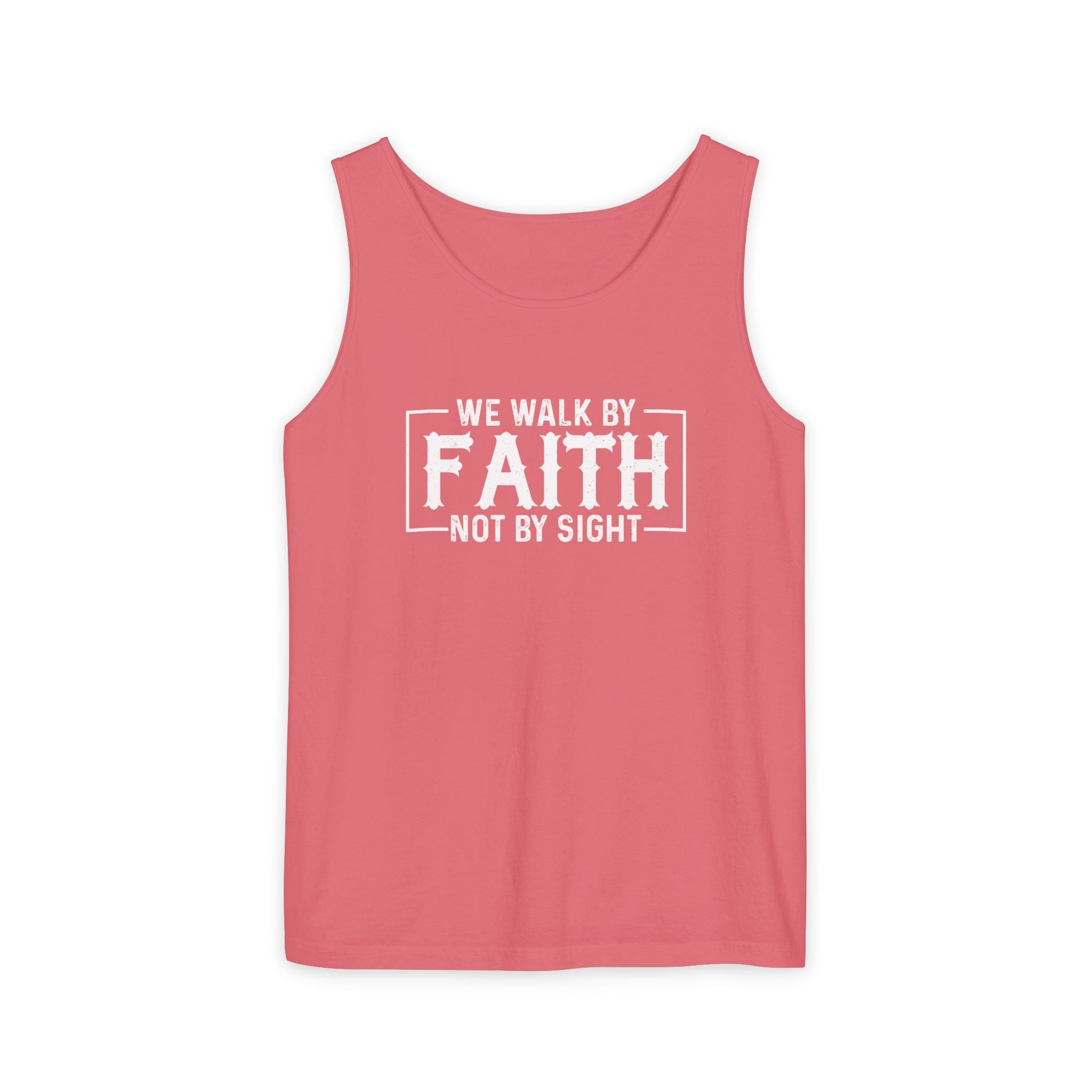 Faith Based Women's Tank Top - We Walk By FAITH Not By Sight | Tank Top by atgodanddesigns
