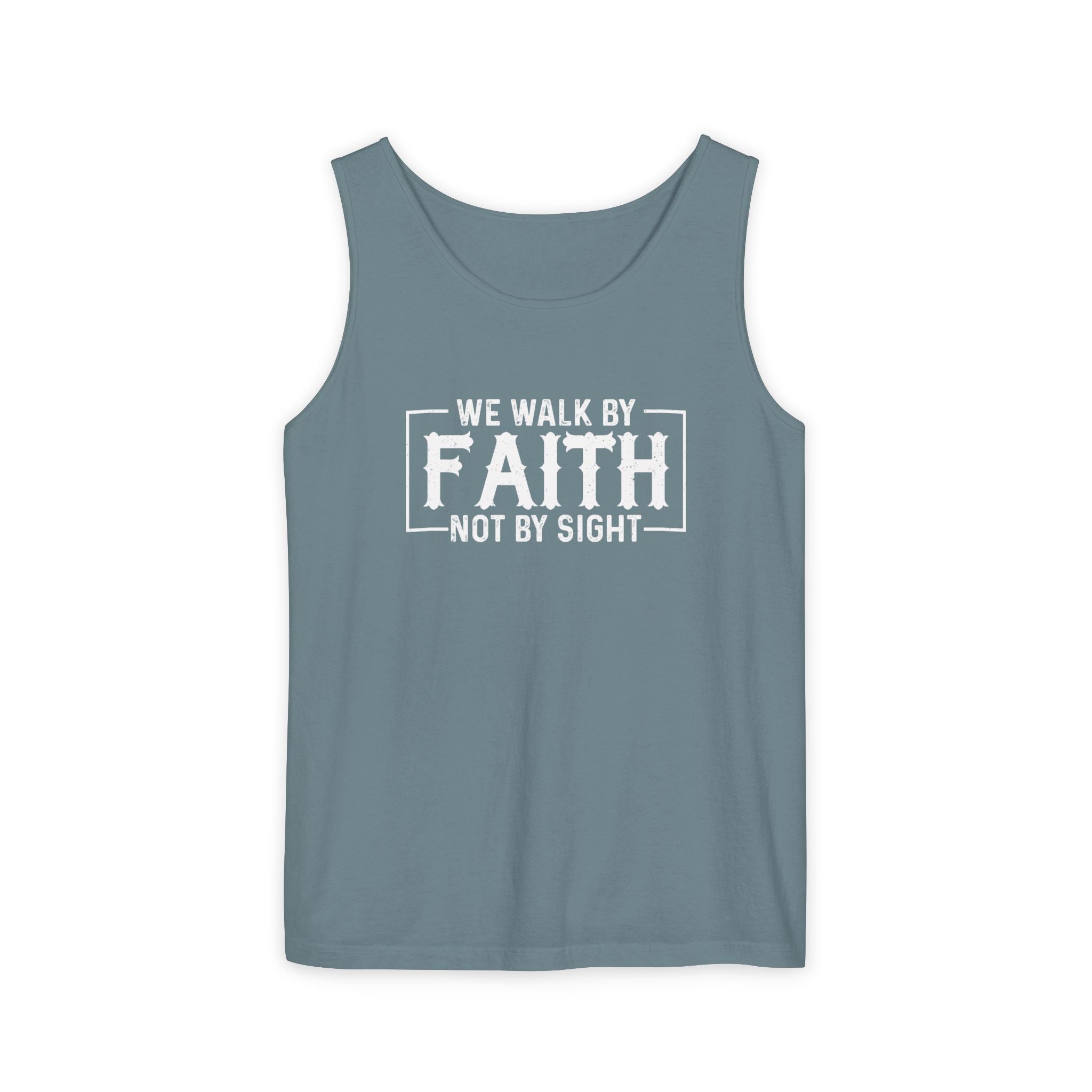 Faith Based Women's Tank Top - We Walk By FAITH Not By Sight | Tank Top by atgodanddesigns
