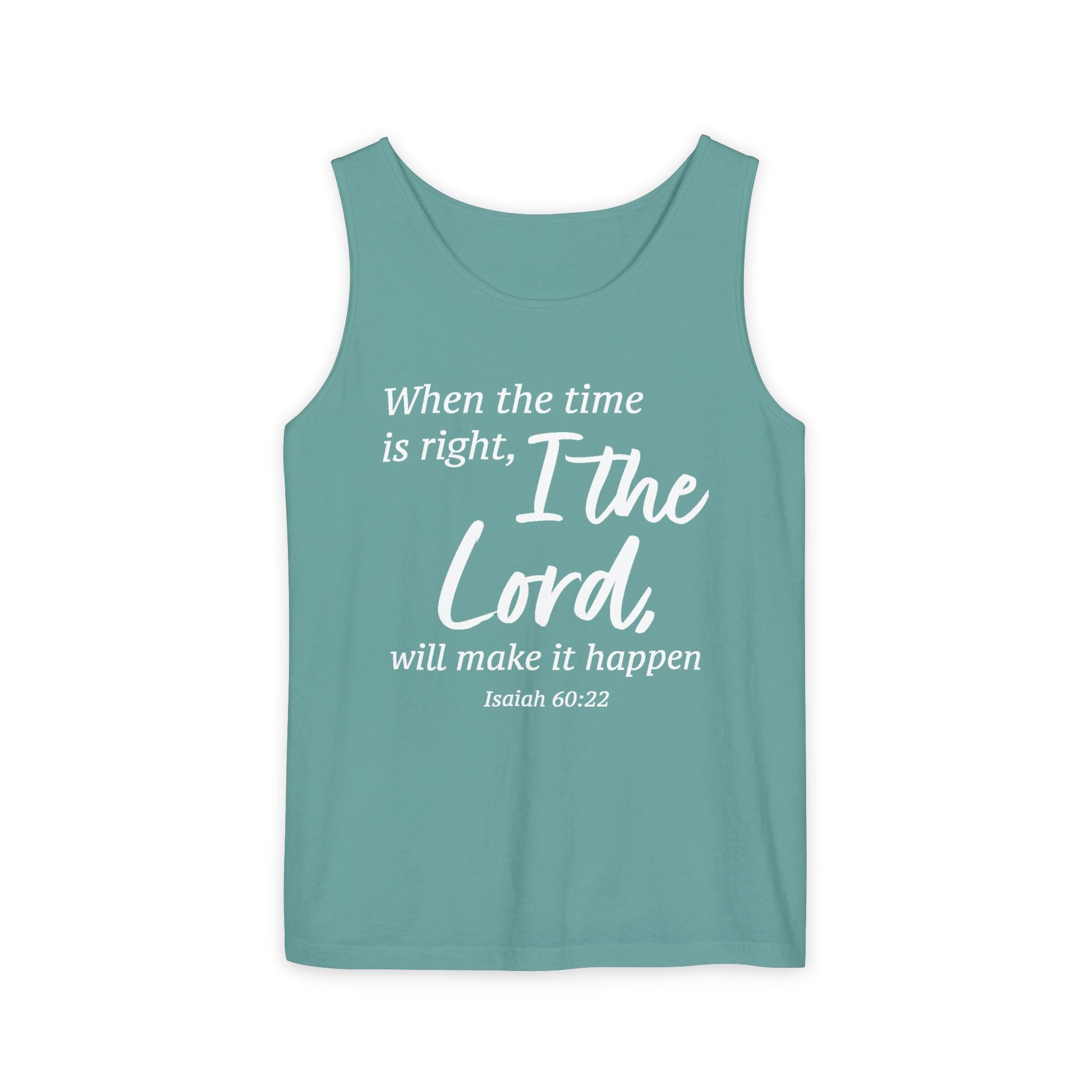 Faith Based Women's Tank Top - When The Time Is Right | Tank Top by atgodanddesigns