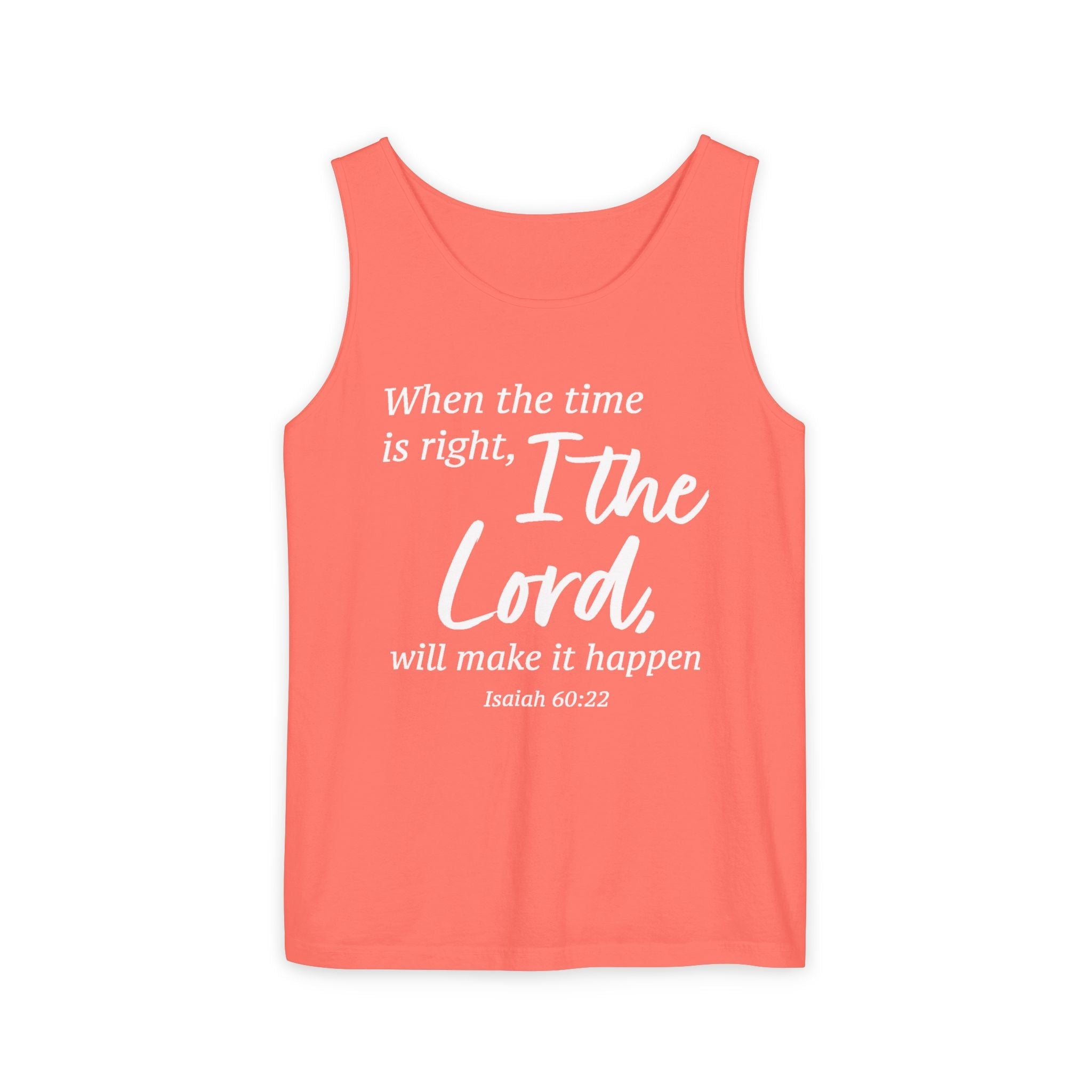 Faith Based Women's Tank Top - When The Time Is Right | Tank Top by atgodanddesigns