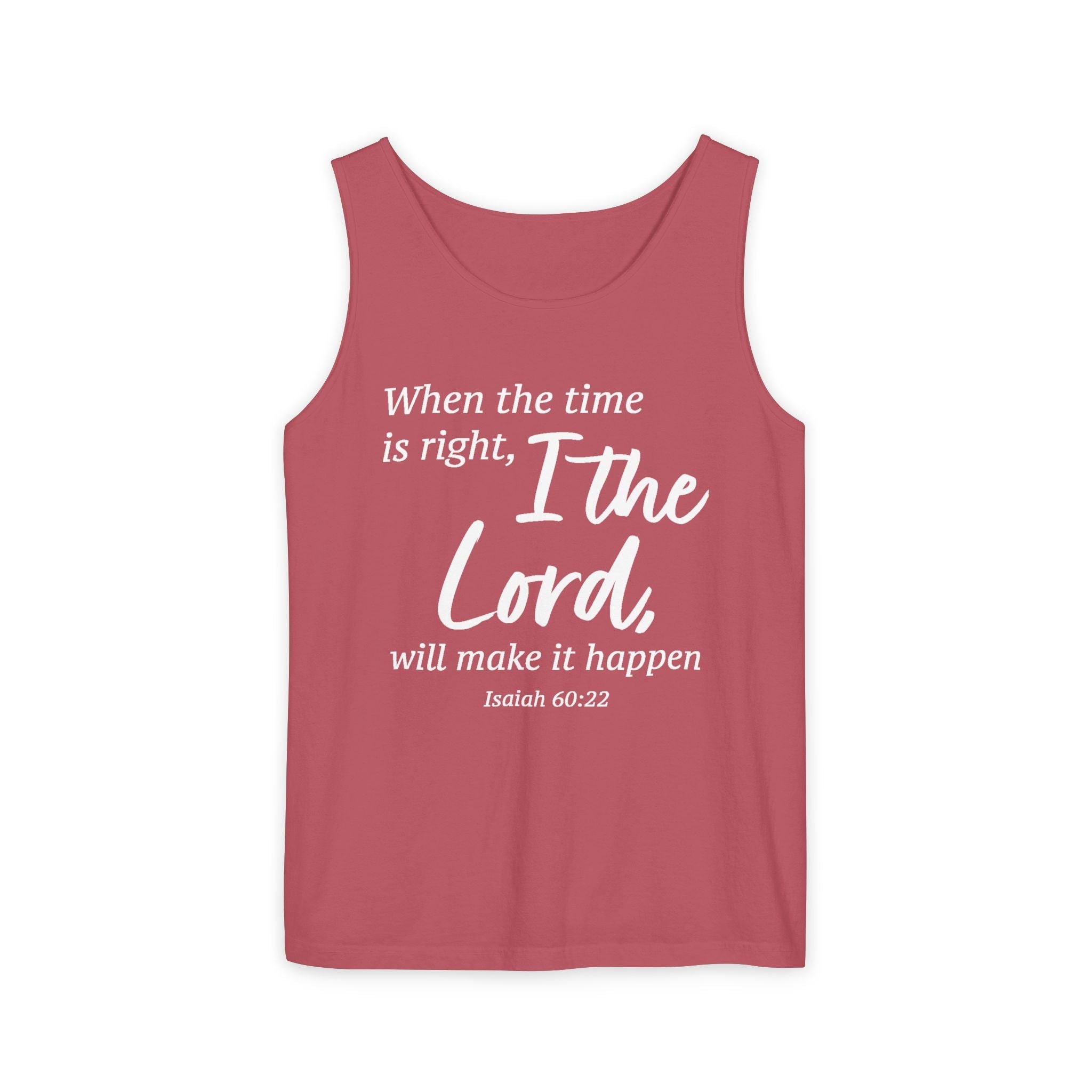 Faith Based Women's Tank Top - When The Time Is Right | Tank Top by atgodanddesigns