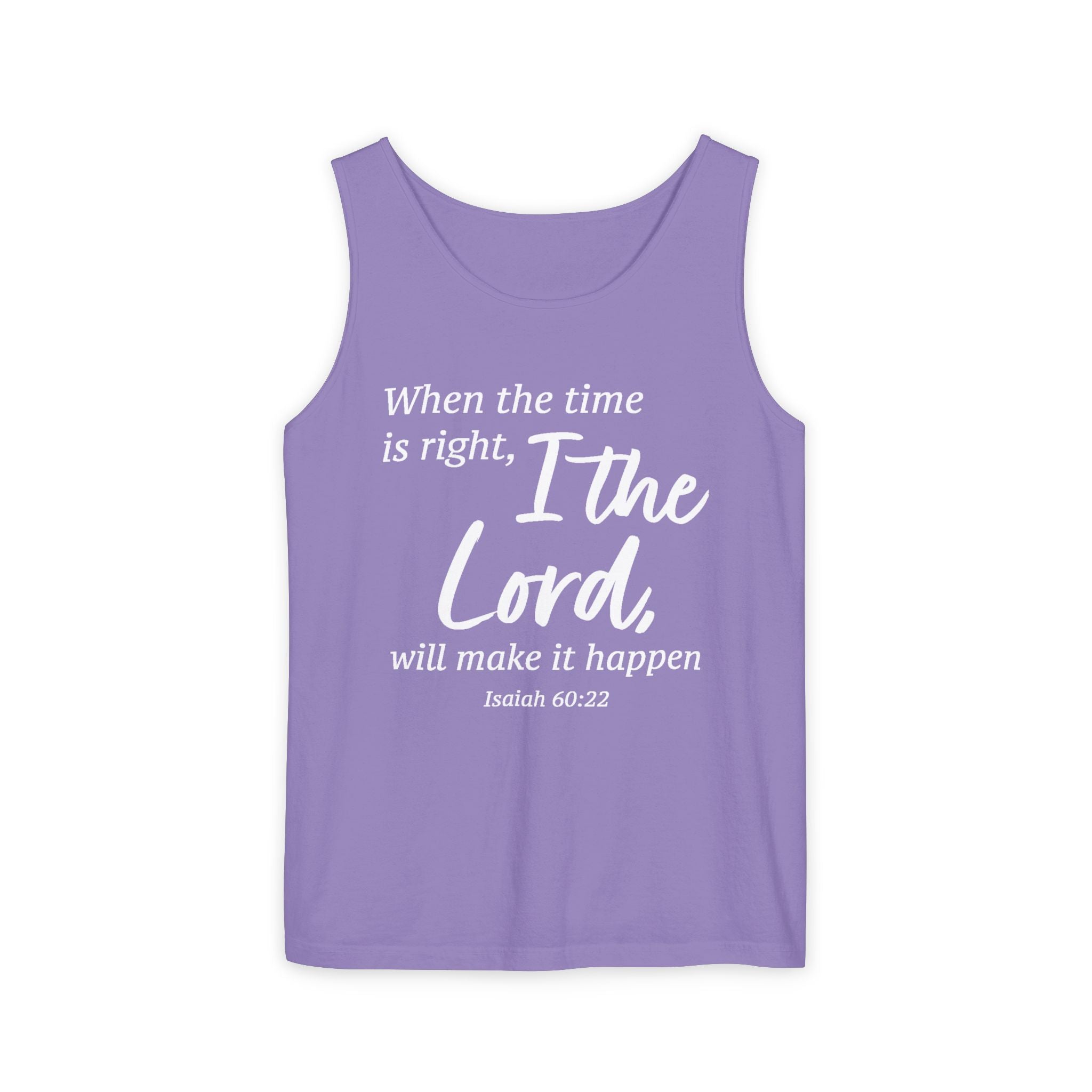 Faith Based Women's Tank Top - When The Time Is Right | Tank Top by atgodanddesigns