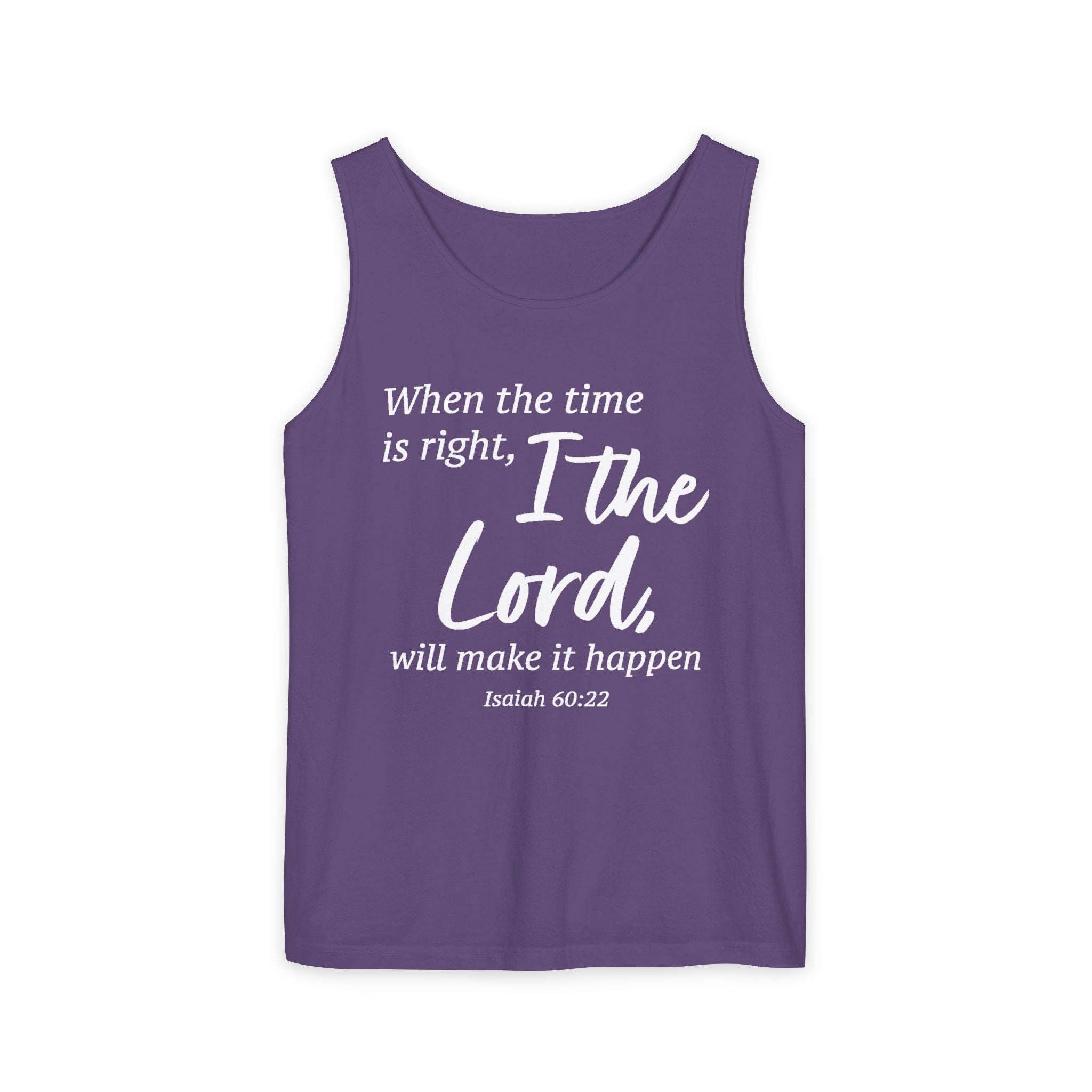 Faith Based Women's Tank Top - When The Time Is Right | Tank Top by atgodanddesigns