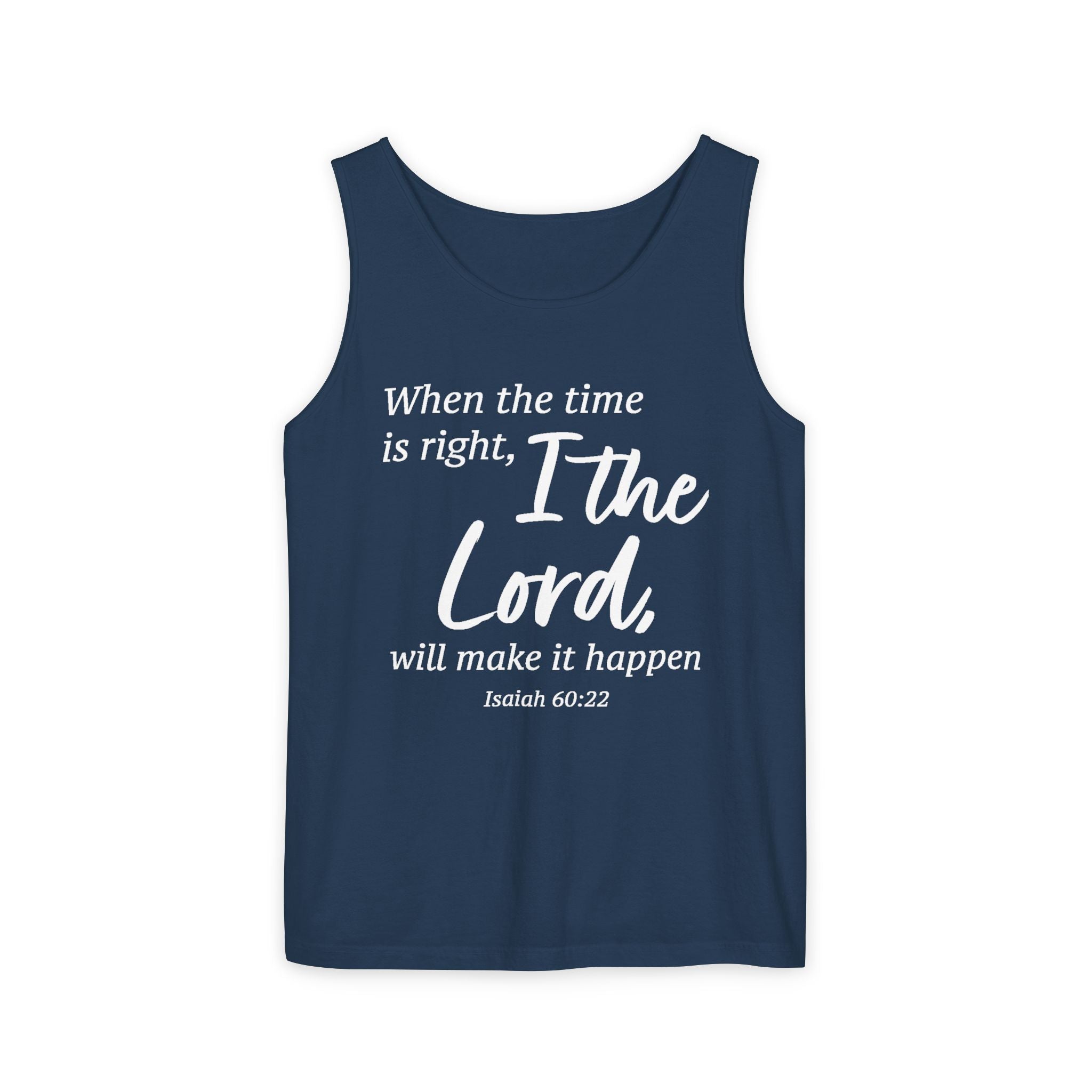 Faith Based Women's Tank Top - When The Time Is Right | Tank Top by atgodanddesigns