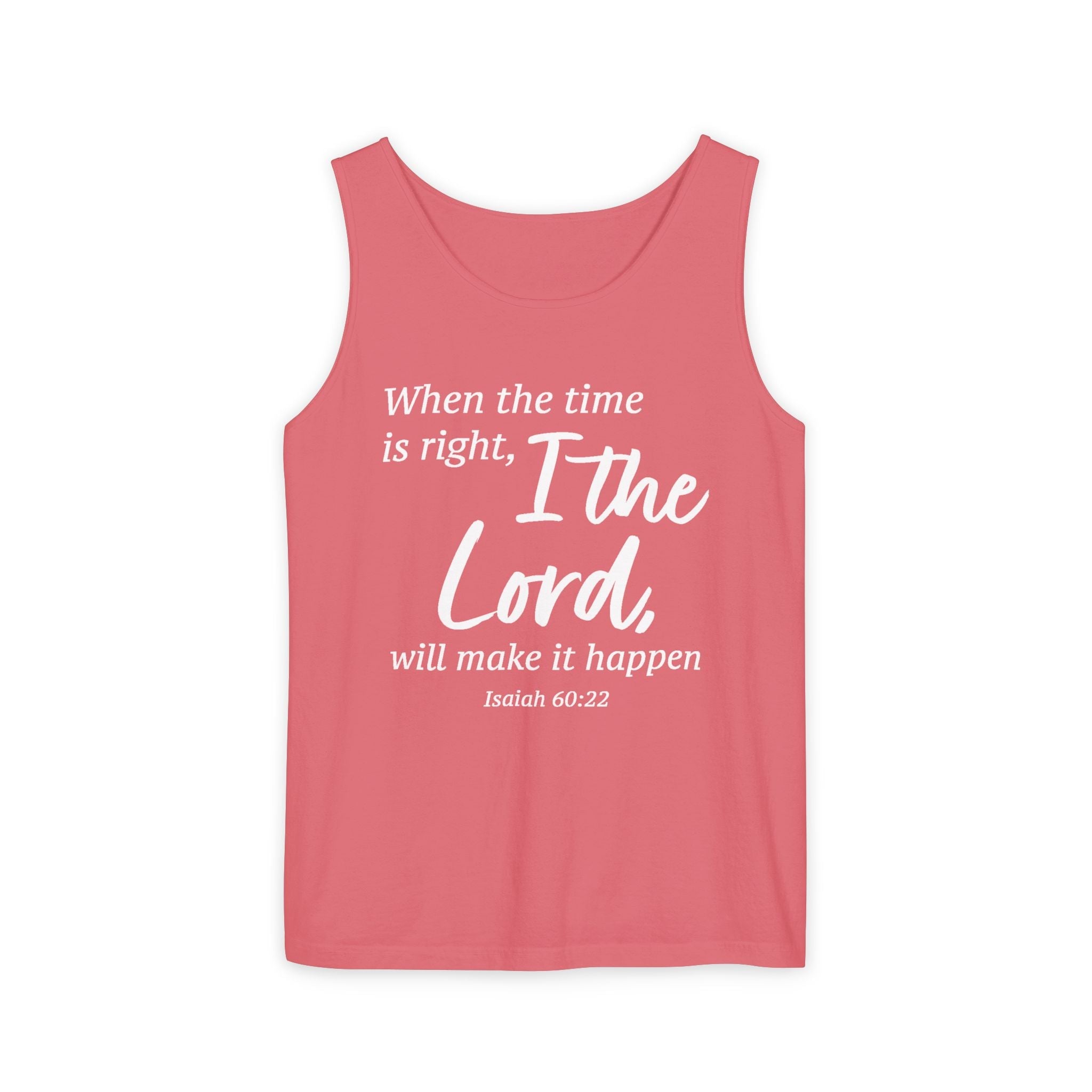 Faith Based Women's Tank Top - When The Time Is Right | Tank Top by atgodanddesigns