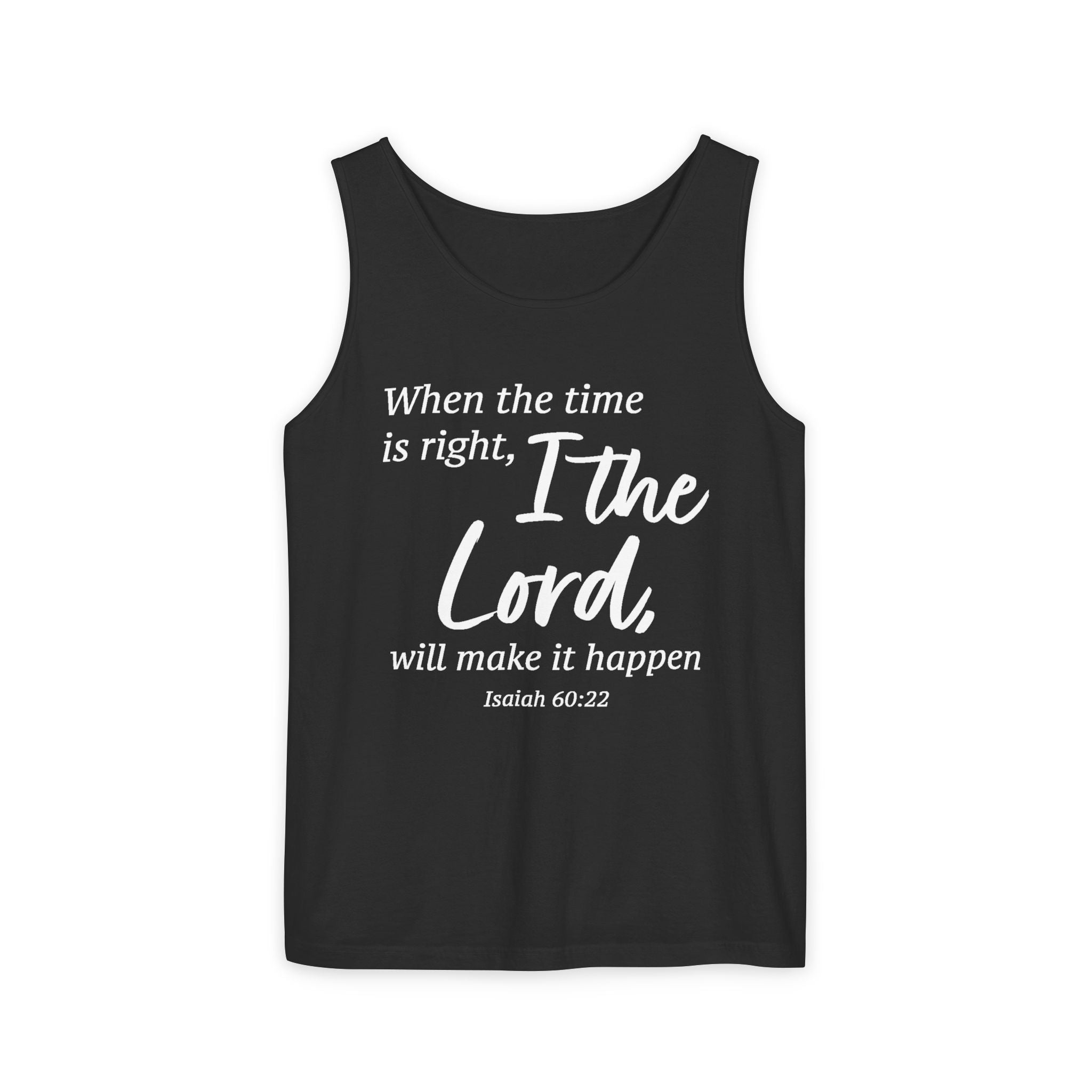 Faith Based Women's Tank Top - When The Time Is Right | Tank Top by atgodanddesigns