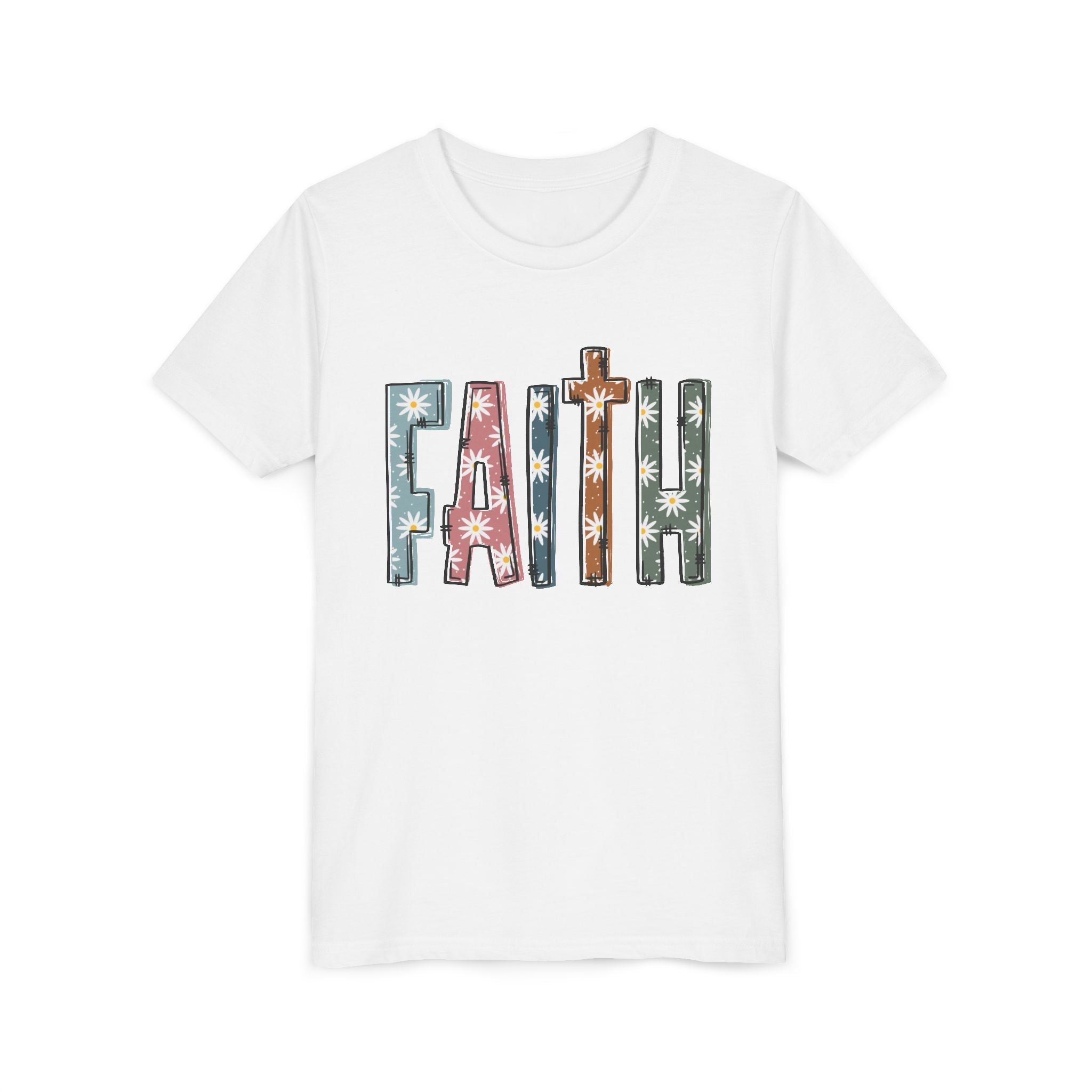 Faith Based Youth Bella+Canvas T-Shirt - Faith | Kids clothes by atgodanddesigns