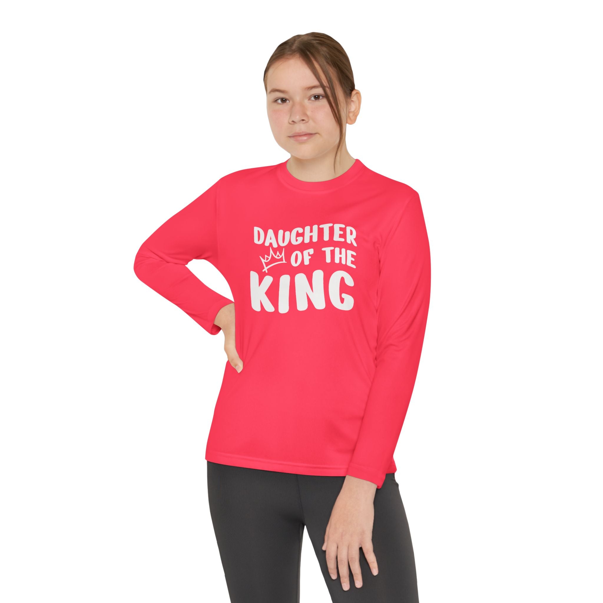 Faith Based Youth Girls Long Sleeve T-Shirt - Daughter Of The King | Kids clothes by atgodanddesigns