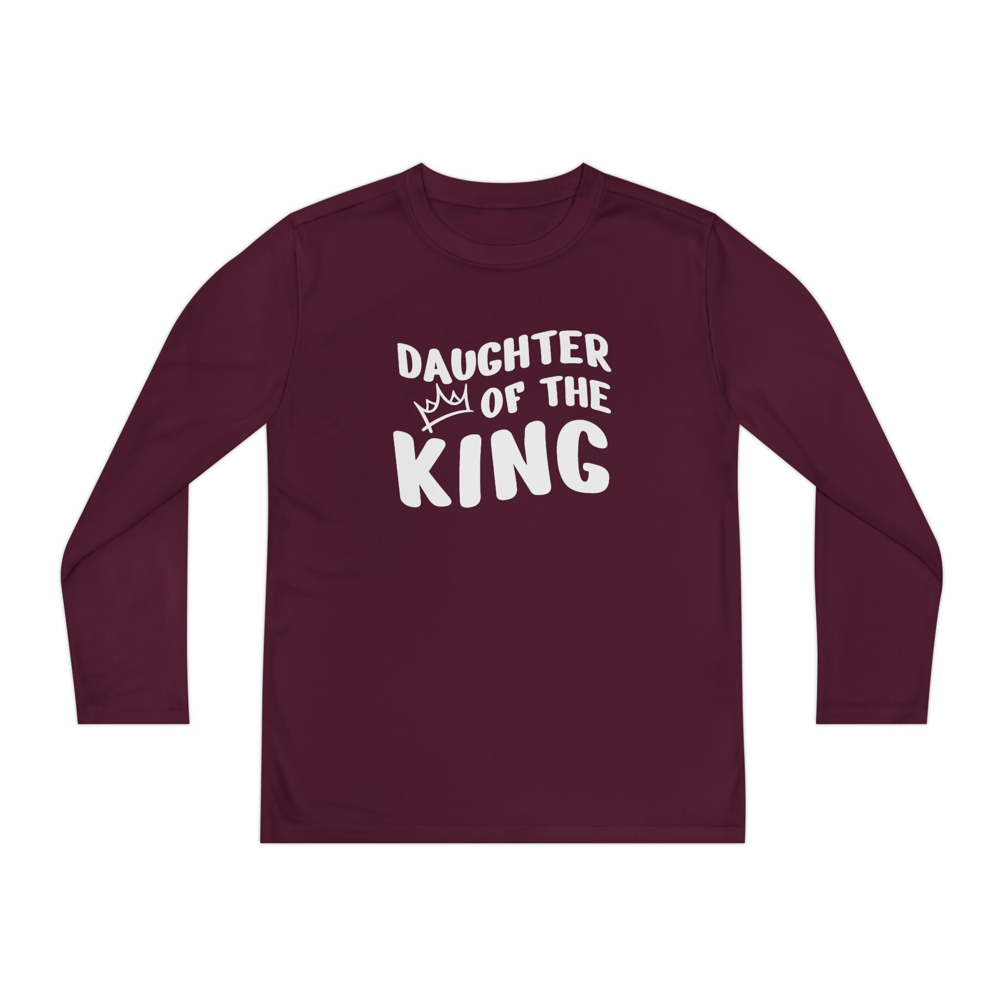 Faith Based Youth Girls Long Sleeve T-Shirt - Daughter Of The King | Kids clothes by atgodanddesigns