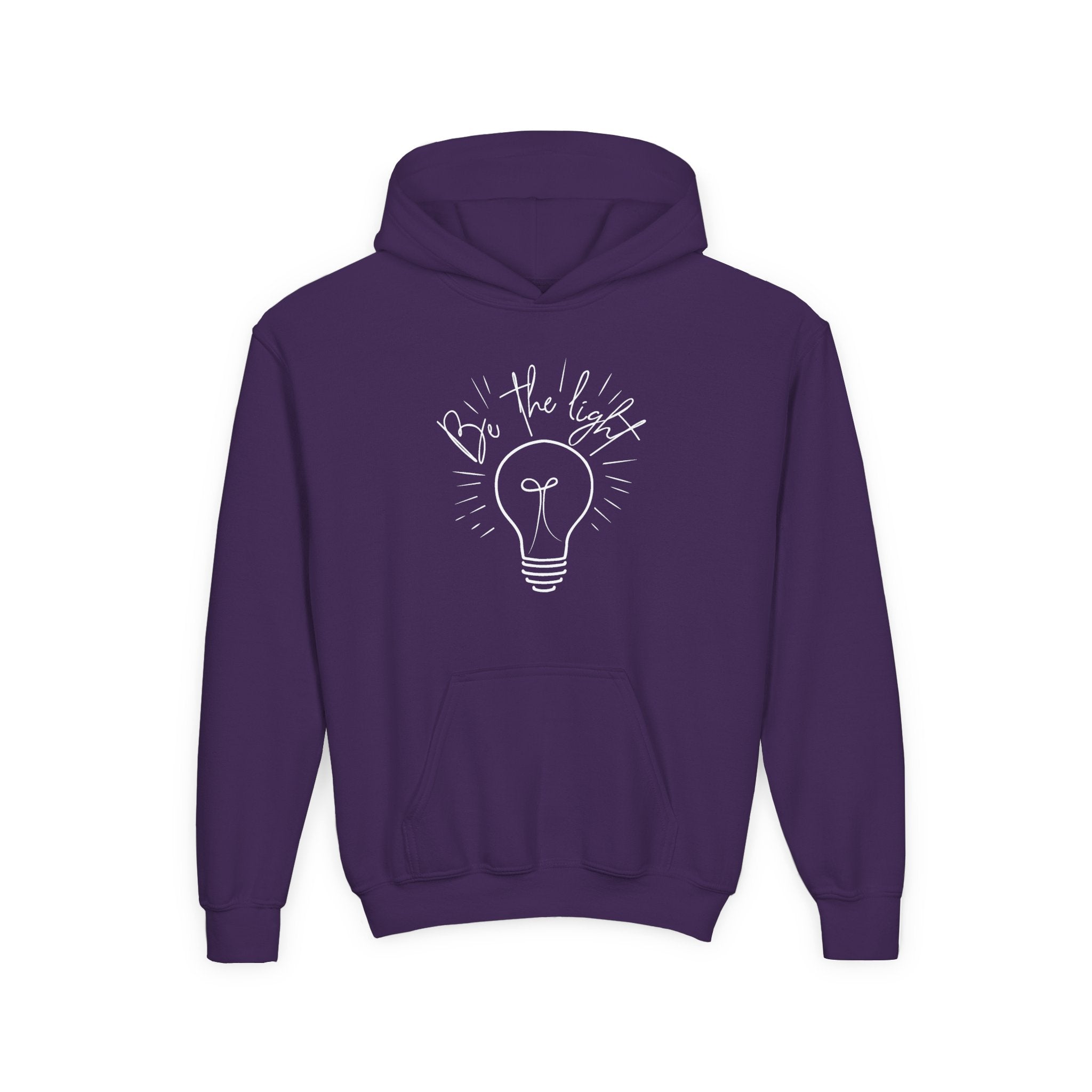 Faith Based Youth Hoodie - Be The Light | Kids clothes by atgodanddesigns
