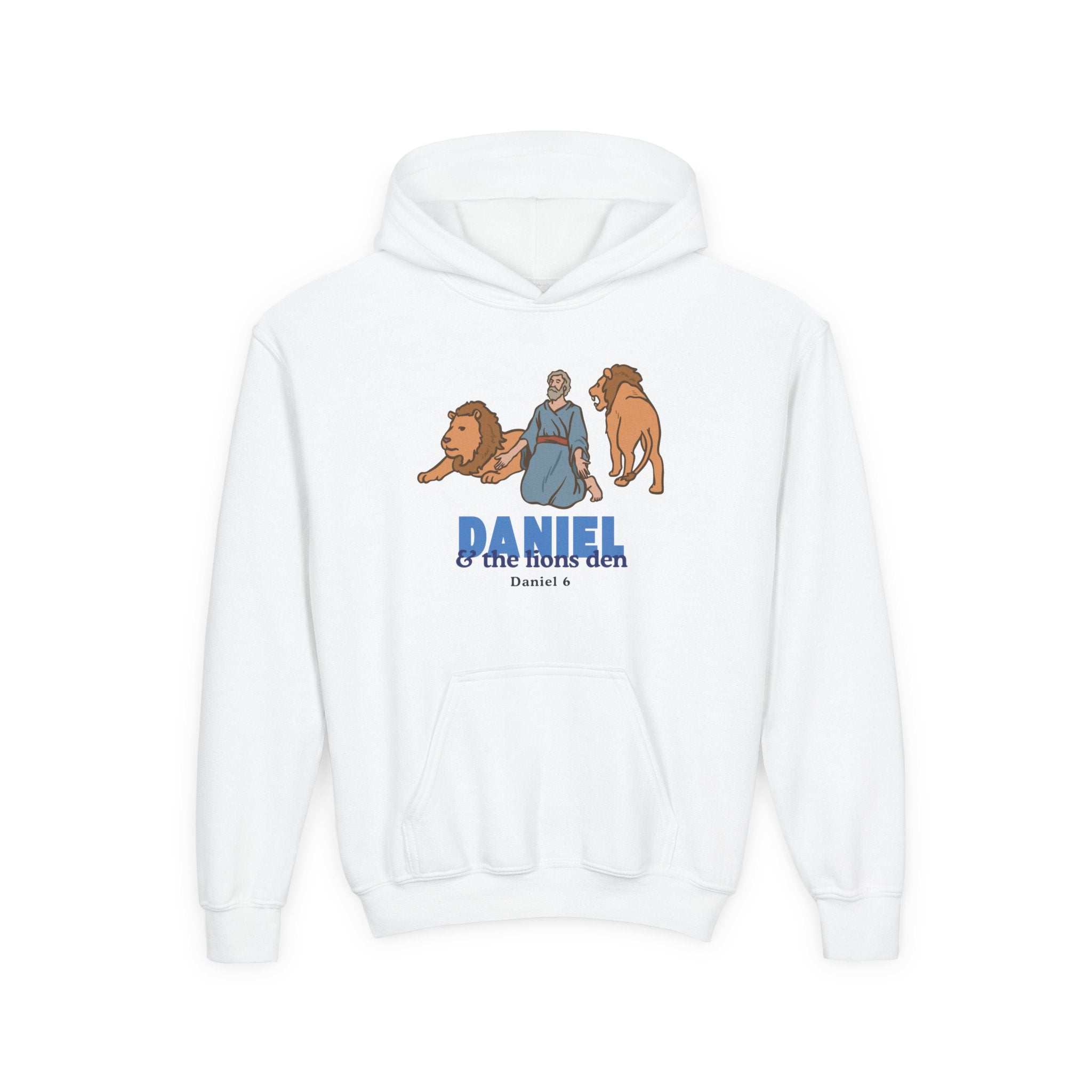 Faith Based Youth Hoodie - Daniel && The Lions Den | Kids clothes by atgodanddesigns