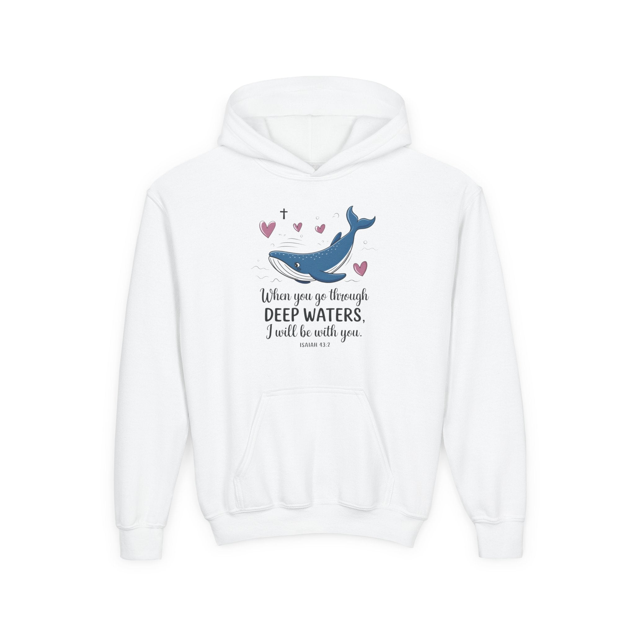 Faith Based Youth Hoodie - Deep Waters | Kids clothes by atgodanddesigns