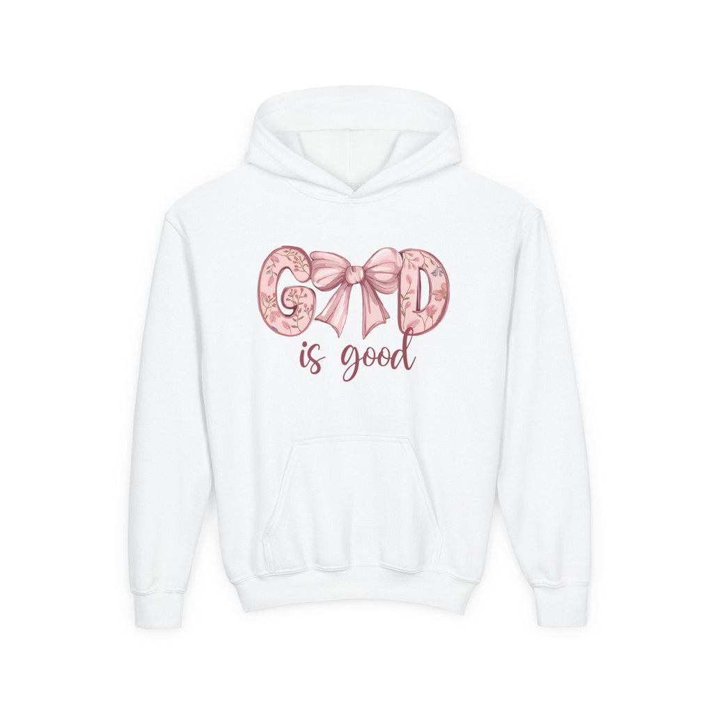 Faith Based Youth Hoodie - God Is Good (Girly Edition) | Kids clothes by atgodanddesigns