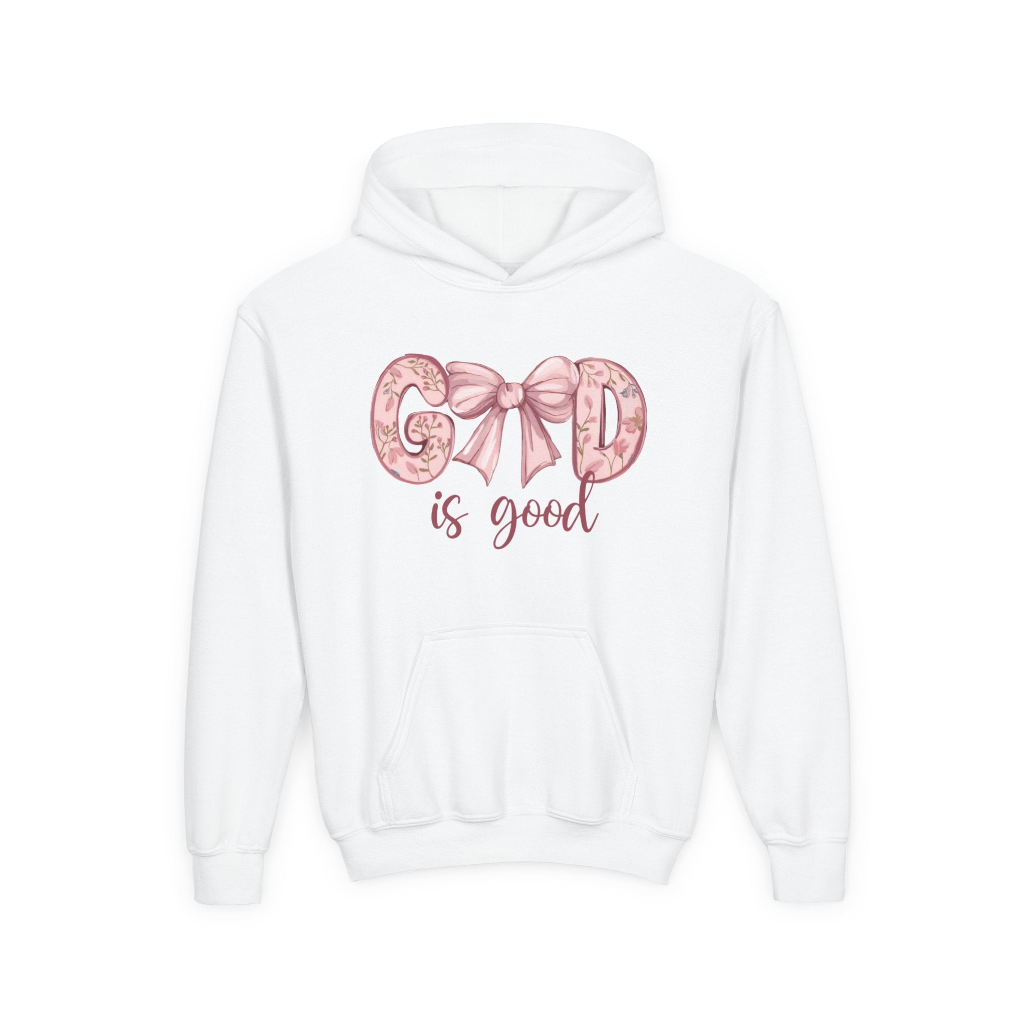 Faith Based Youth Hoodie - God Is Good (Girly Edition) | Kids clothes by atgodanddesigns