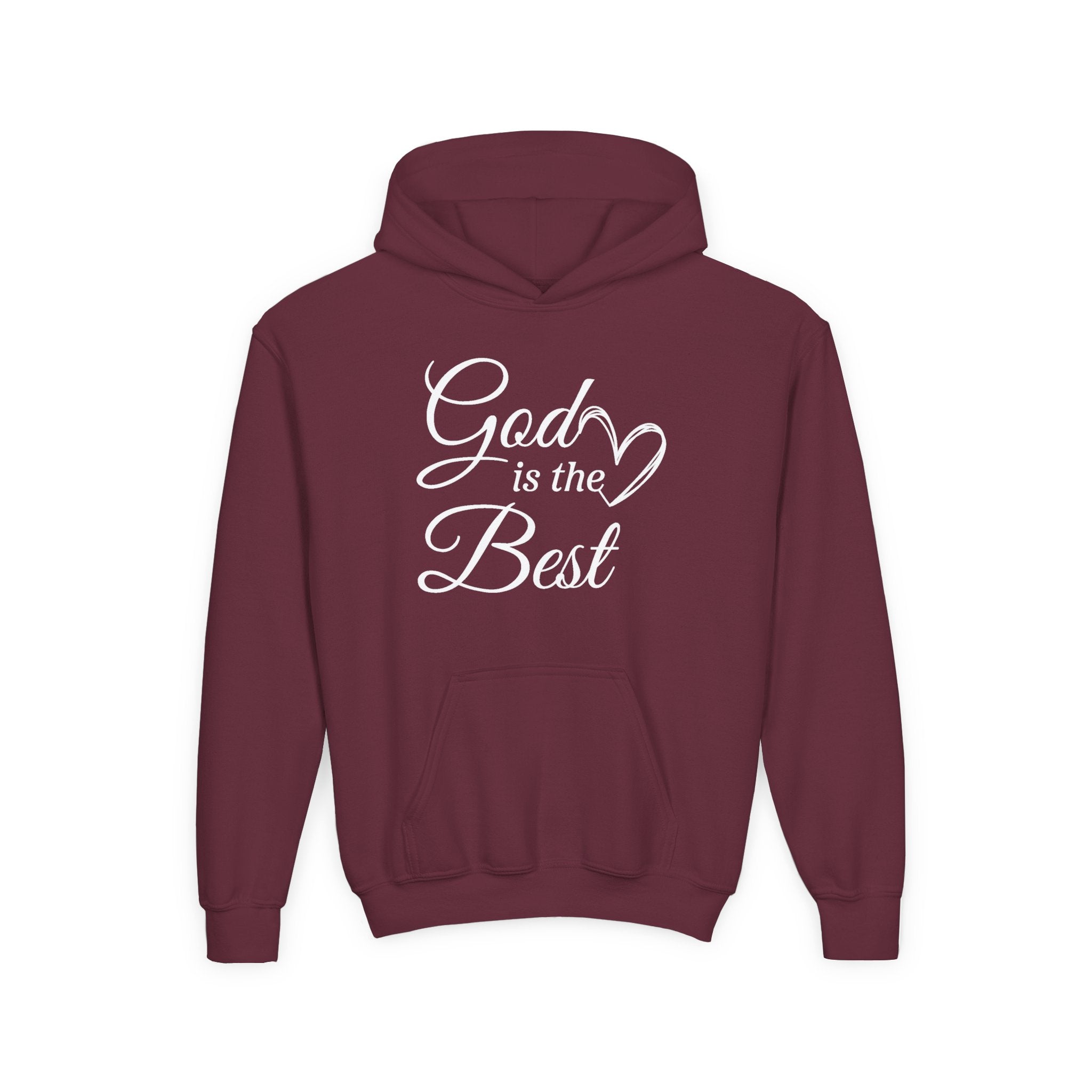 Faith Based Youth Hoodie - God Is The Best | Kids clothes by atgodanddesigns