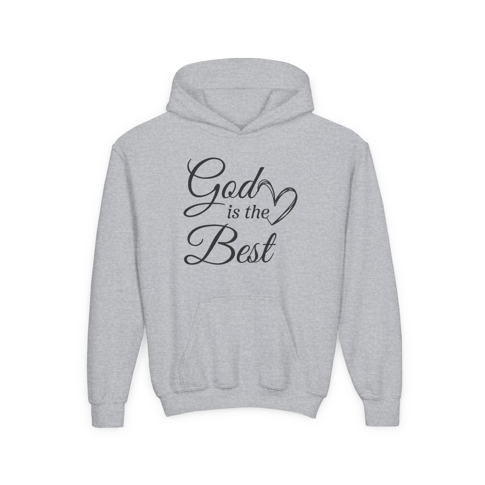Faith Based Youth Hoodie - God Is The Best | Kids clothes by atgodanddesigns