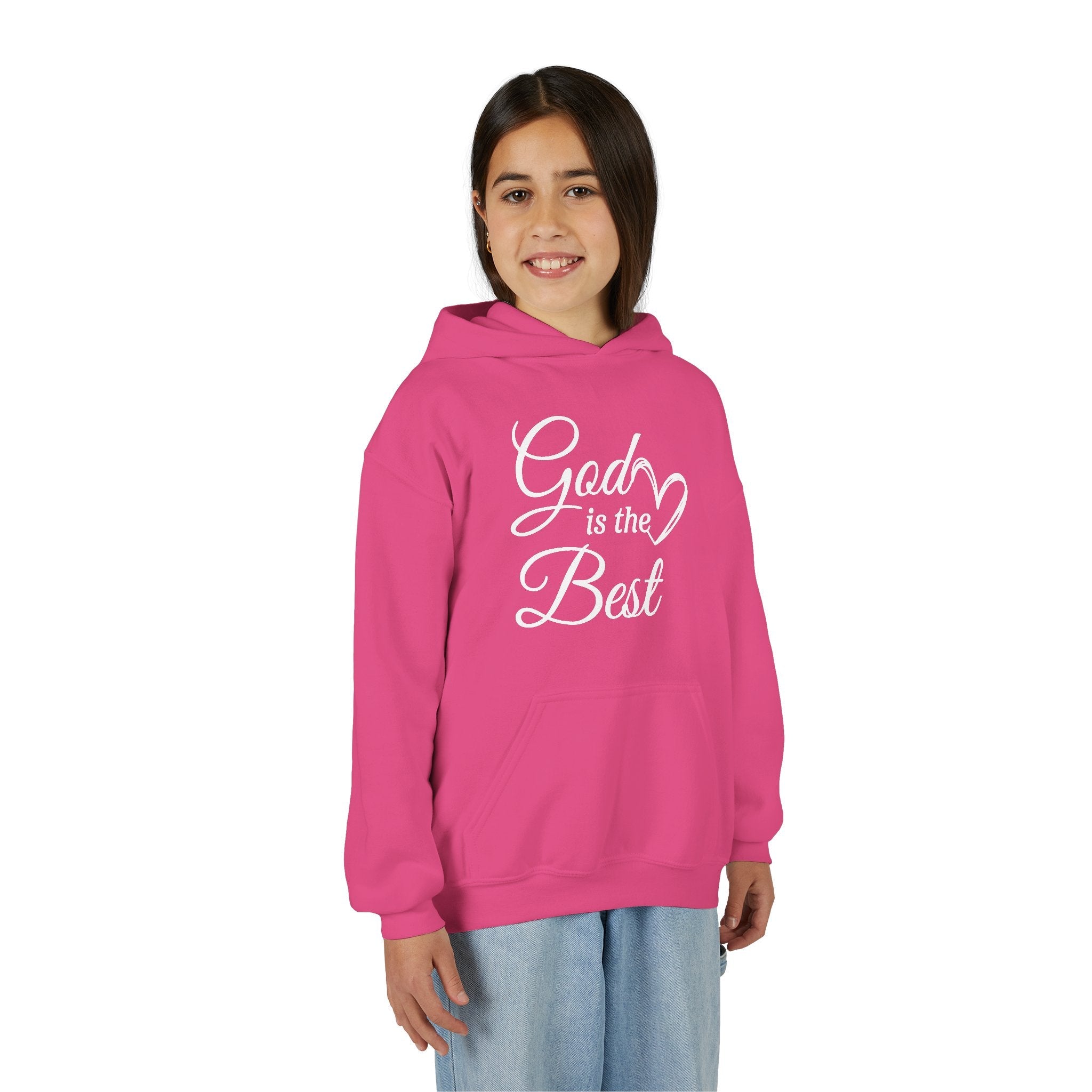 Faith Based Youth Hoodie - God Is The Best | Kids clothes by atgodanddesigns